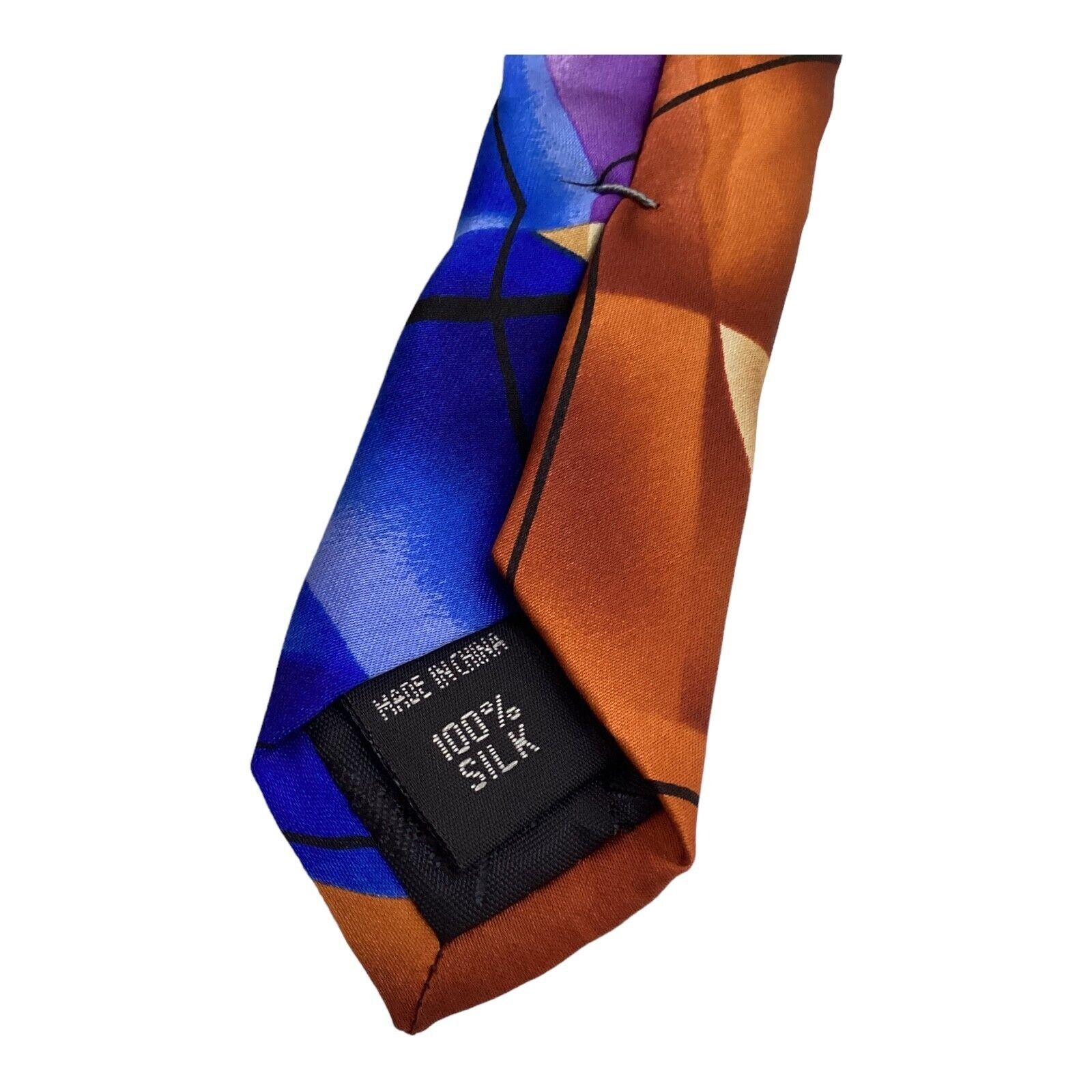 Other JERRY GARCIA Blue Brown Art Print Silk Tie W: 3.75" EX COND Size ONE SIZE - 4 Thumbnail
