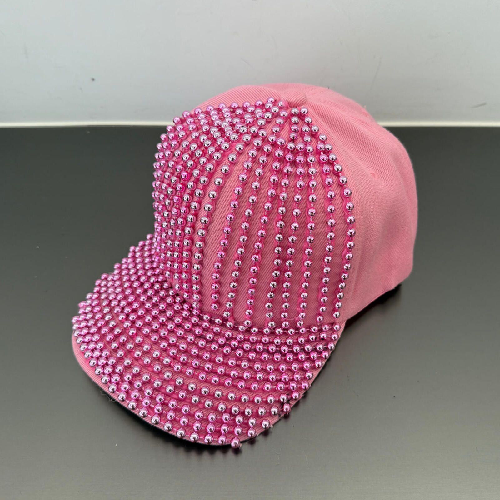 Other Full Pearl Rhinestone Baseball Cap | All-Over Crystal Size ONE SIZE - 4 Thumbnail