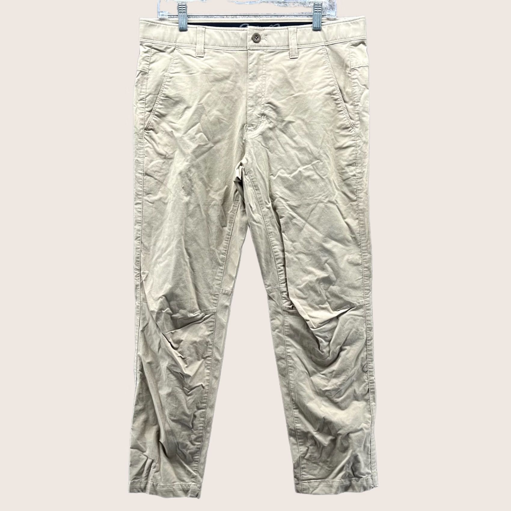 Eddie Bauer Eddie Bauer Pants Men 34x30 Chino Beige Cotton Nylon Straight Regular Primary Knit? Size US 34 / EU 50 - 1 Thumbnail