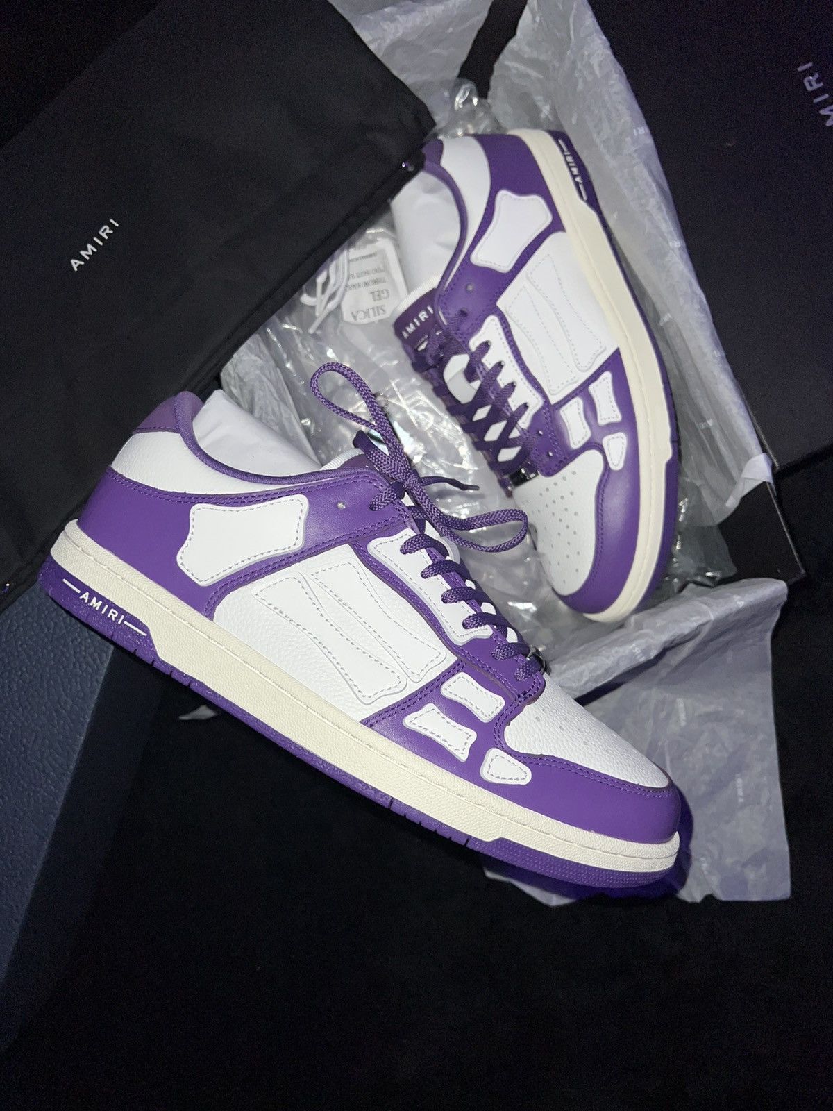 Amiri Amiri Skel Low-Top “Purple” BNWT Size US 11 / EU 44 - 1 Thumbnail