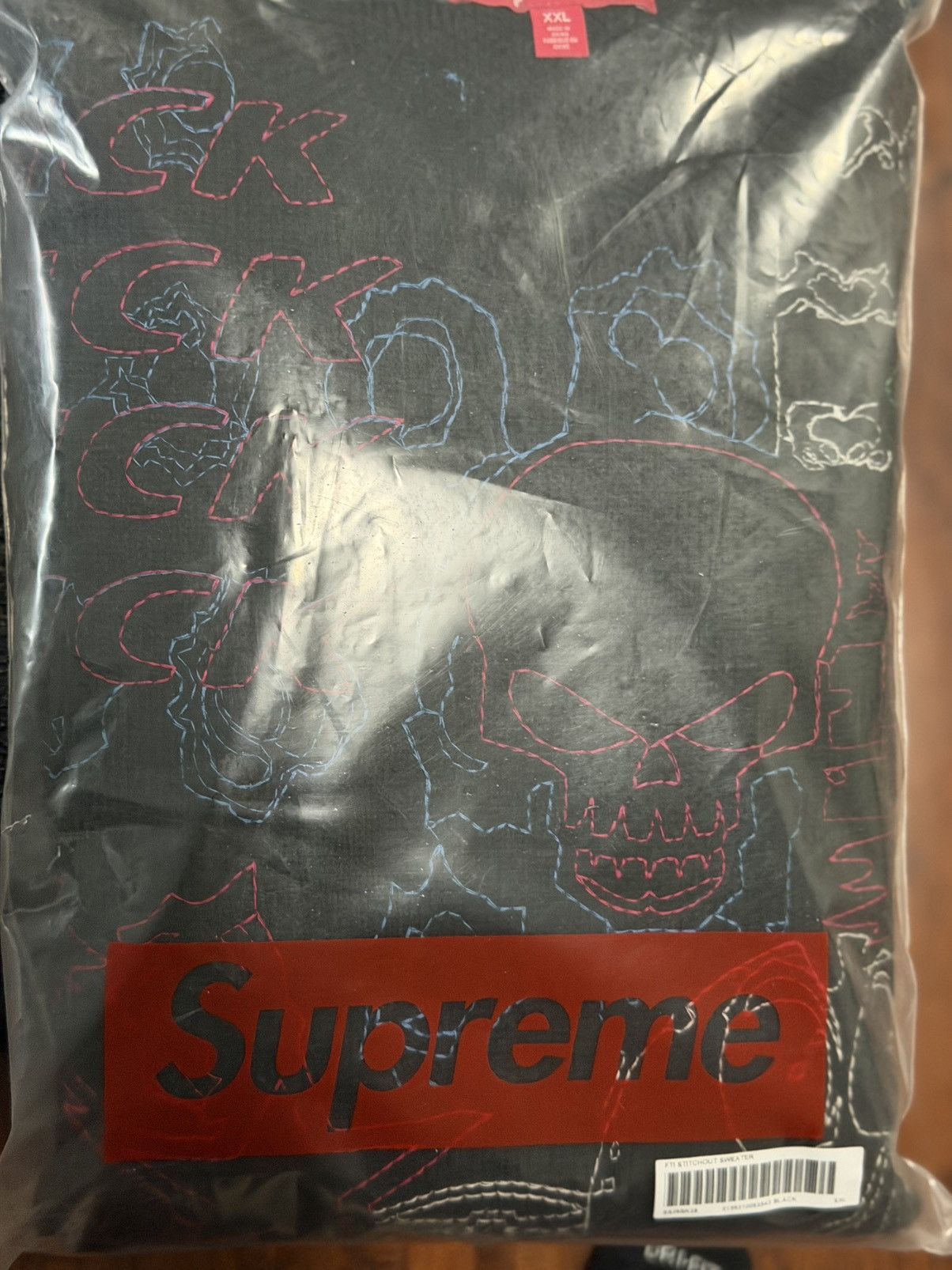 Supreme Supreme collage embroidered sweater Size US XXL / EU 58 / 5 - 1 Thumbnail