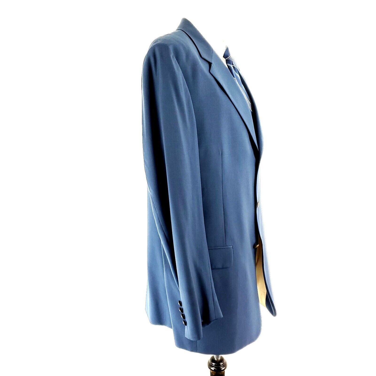 Jos. A. Bank Jos A Bank Wool 3 Gold Button Blazer 42L or Slim Fit 44L Blu Size 42L - 7 Thumbnail