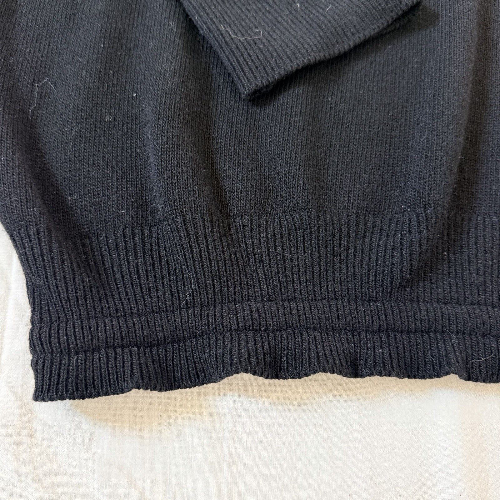 N.Peal N Peal 100% Cashmere Black V Neck Sweater Unisex Size US XL / EU 56 / 4 - 9 Thumbnail