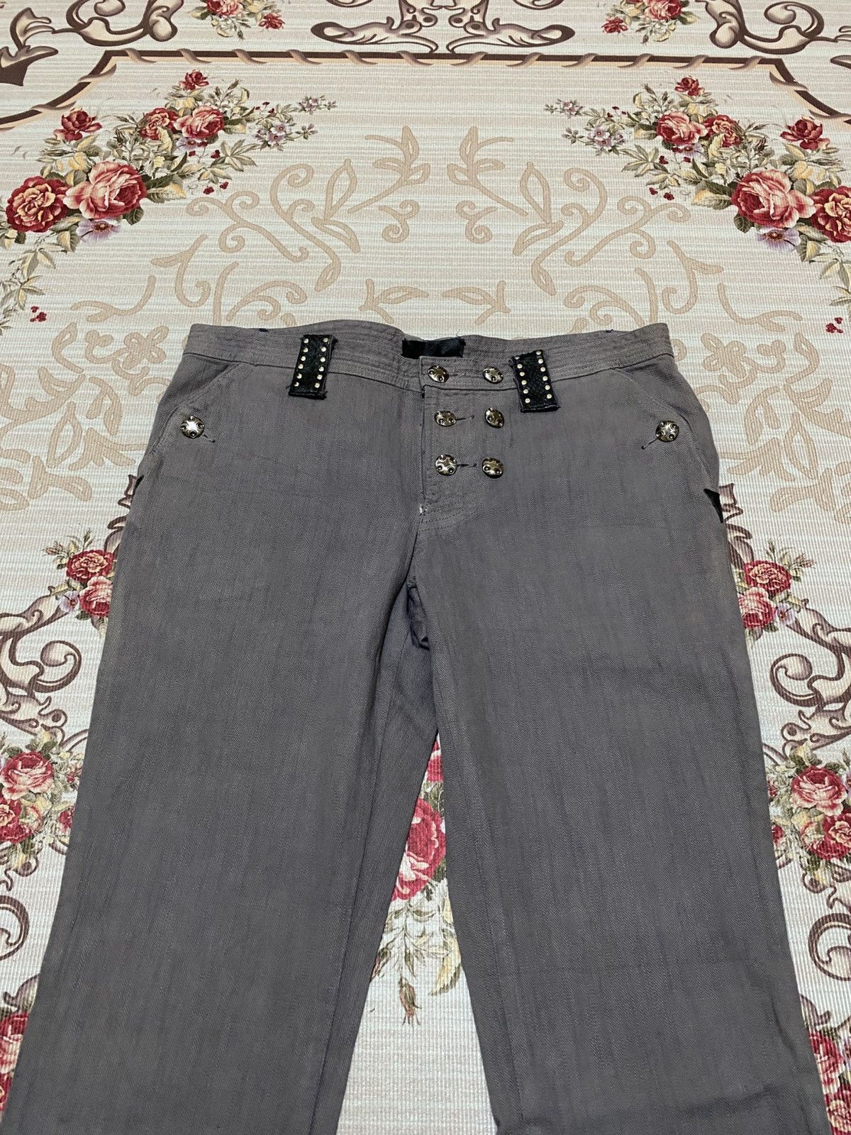 If Six Was Nine 2000s Nstly Japanese Snake Skin On Belt Denim Size US 33 - 3 Thumbnail