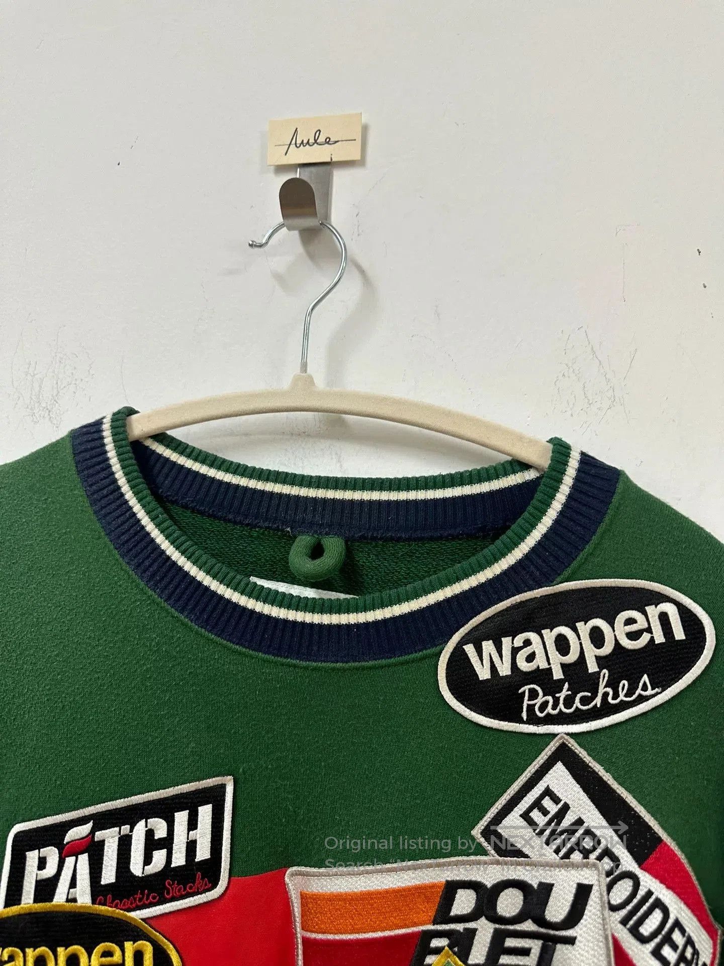 Comme des Garcons Homme Plus stylish green patch sweatshirt for casual wear. Size US M / EU 48-50 / 2 - 3 Thumbnail