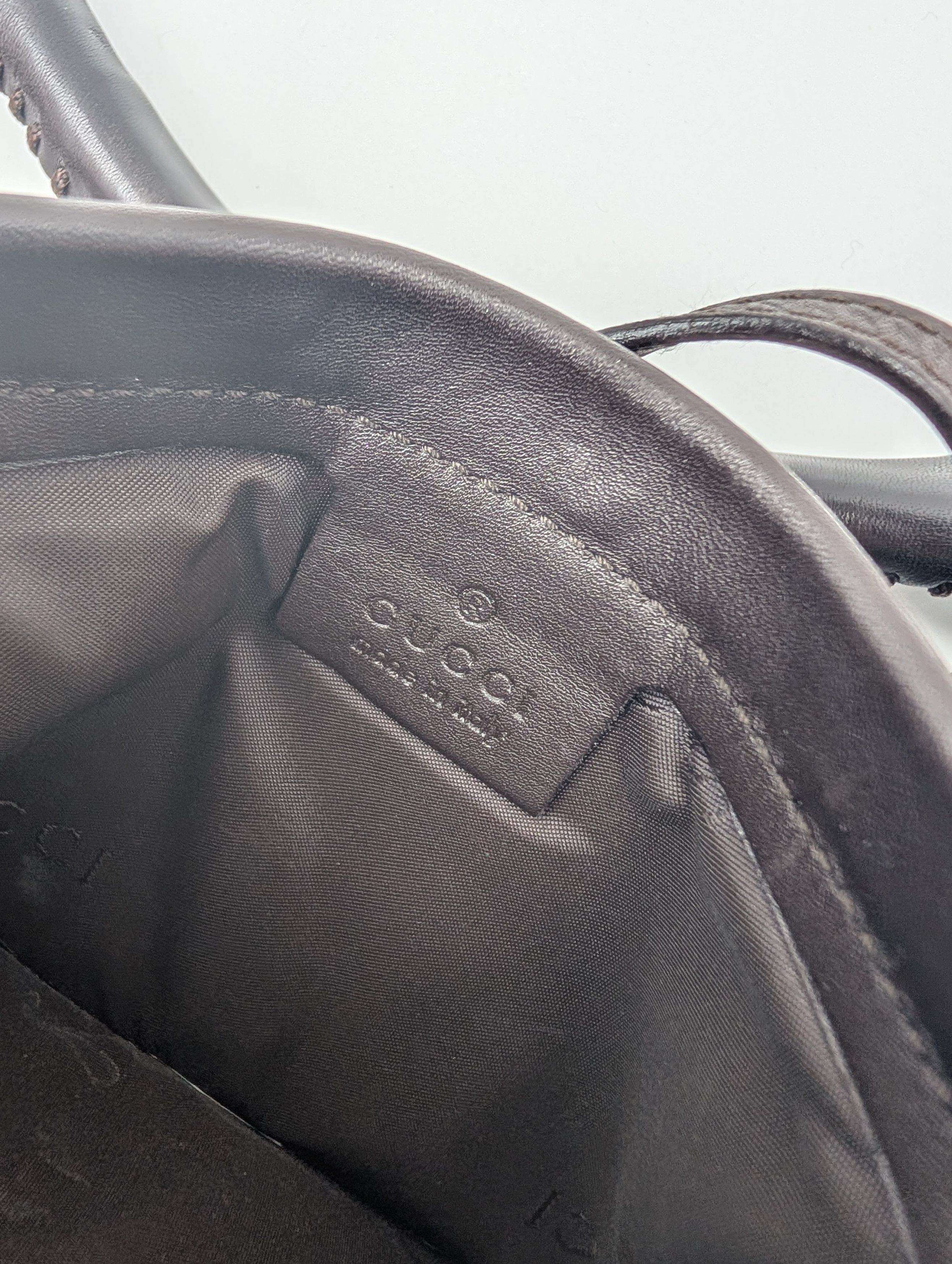 Gucci Gucci Brown Lambskin Moon Hobo Shoulder Bag Size ONE SIZE - 11 Thumbnail