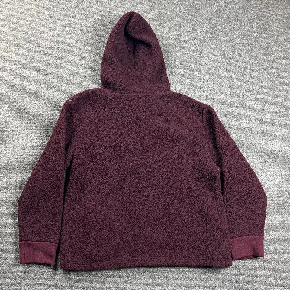 Koolaburra Koolaburra UGG Hoodie Womens Small Burgundy Sherpa Size S / US 4 / IT 40 - 6 Thumbnail
