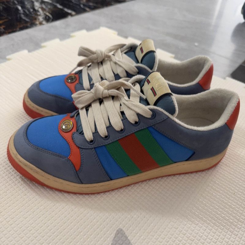 Gucci Gucci Screener Low Top Fashion Sneakers 0079 Size US 8 / EU 41 - 1 Thumbnail
