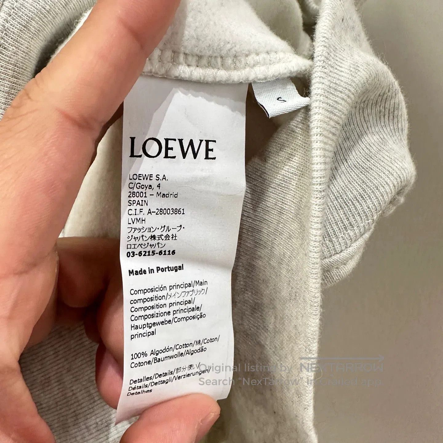 Loewe Gray Hoodie with Colorful Embroidered Details. Size US S / EU 44-46 / 1 - 4 Thumbnail