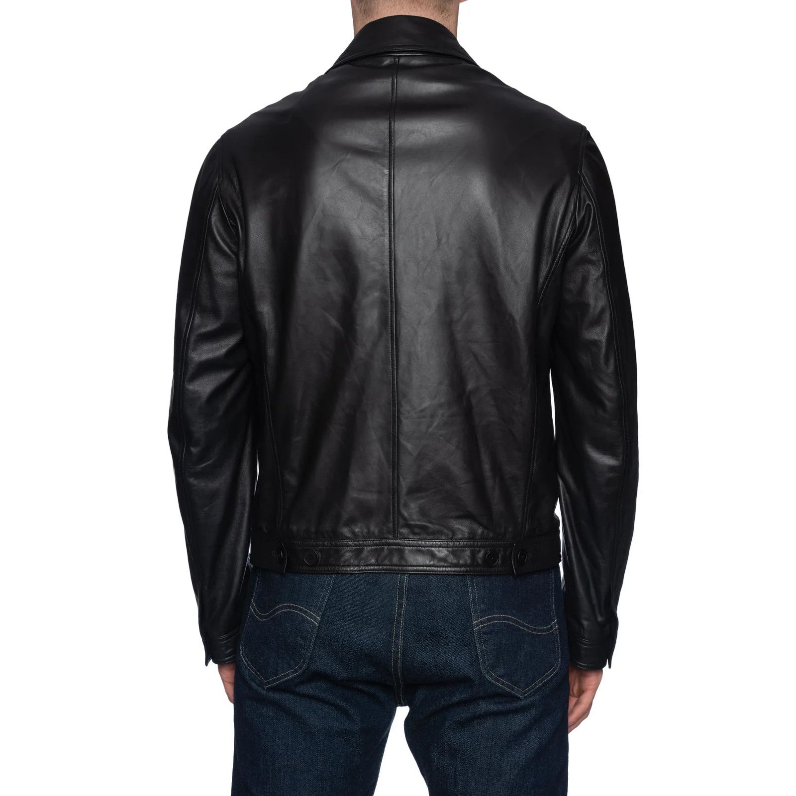 Bottega Veneta BOTTEGA VENETA Black Sheepskin Leather Blouson Jacket Size US M / EU 48-50 / 2 - 4 Thumbnail