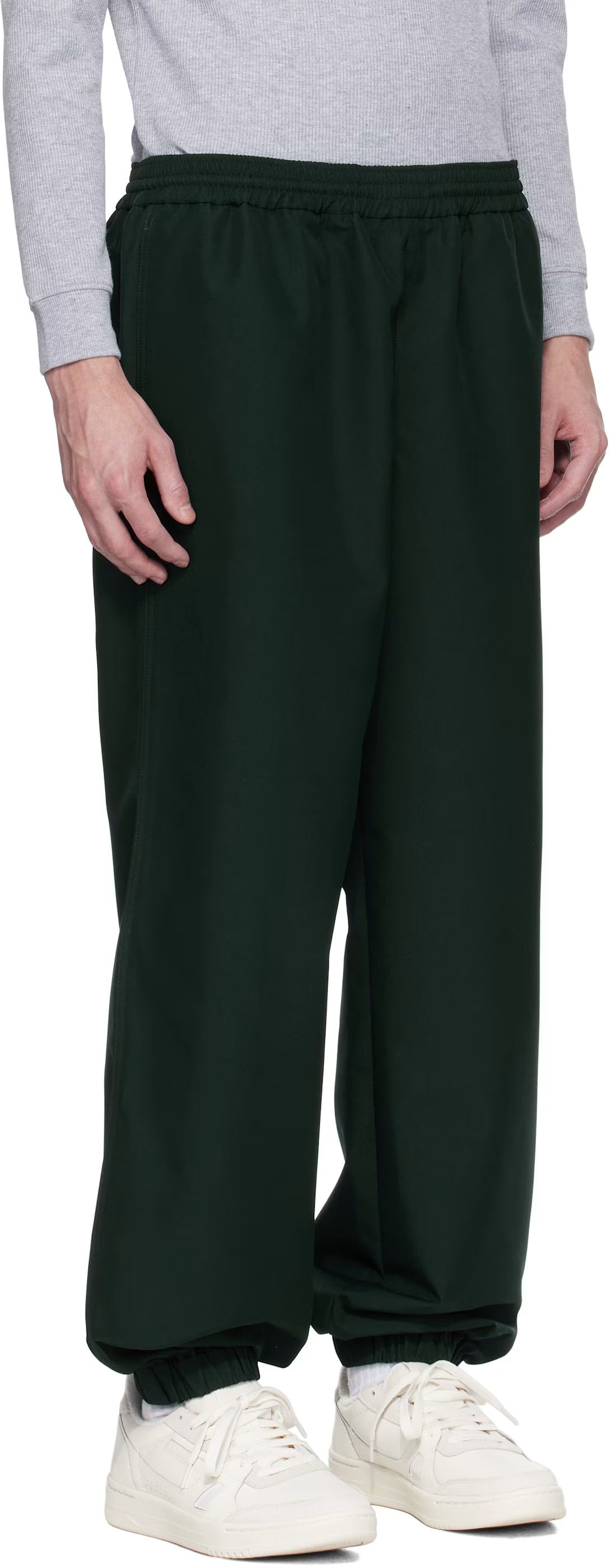 Lacoste Lacoste Green Runway Oversized Twill Trousers Size US 36 / EU 52 - 2 Thumbnail