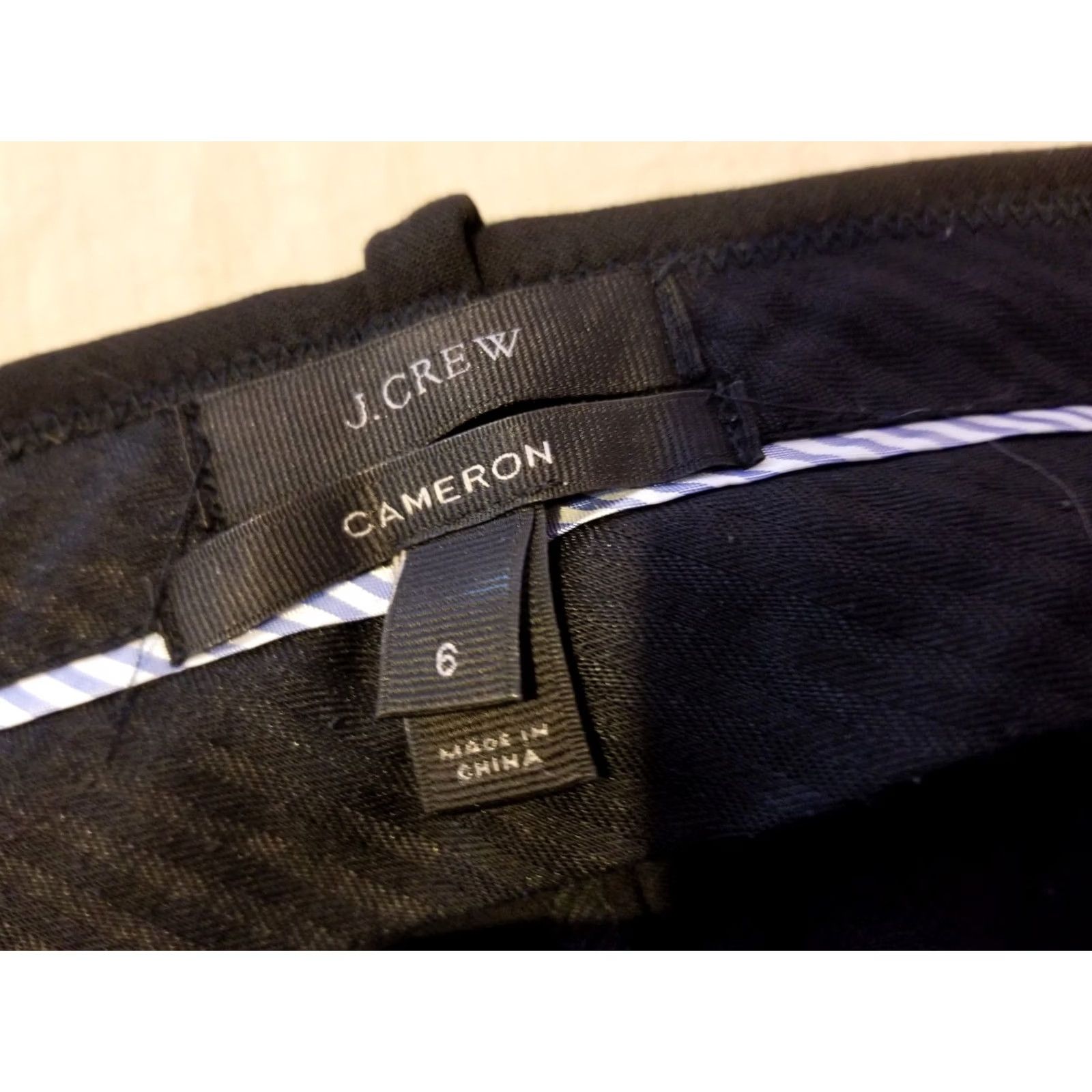J.Crew J. Crew Pants Dress Pants Black Size 6 Slack Chino Trouser Khaki Womens Size 28" / US 6 / IT 42 - 3 Thumbnail