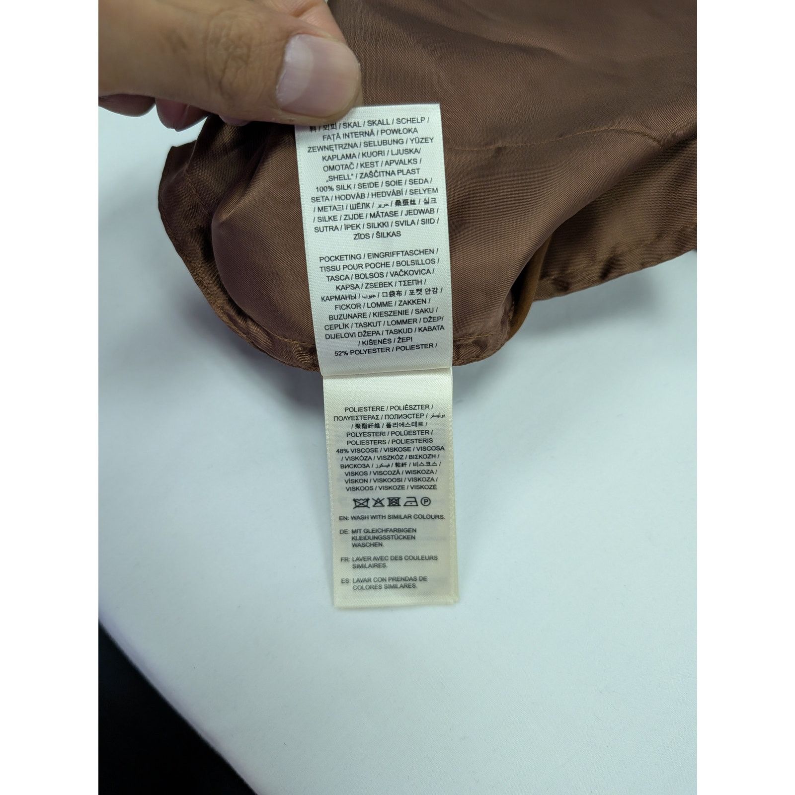 Gant o1rshd1 CC20 Relaxed Silk Suit Pants in Cognac Brown Size US 34 / EU 50 - 15 Thumbnail