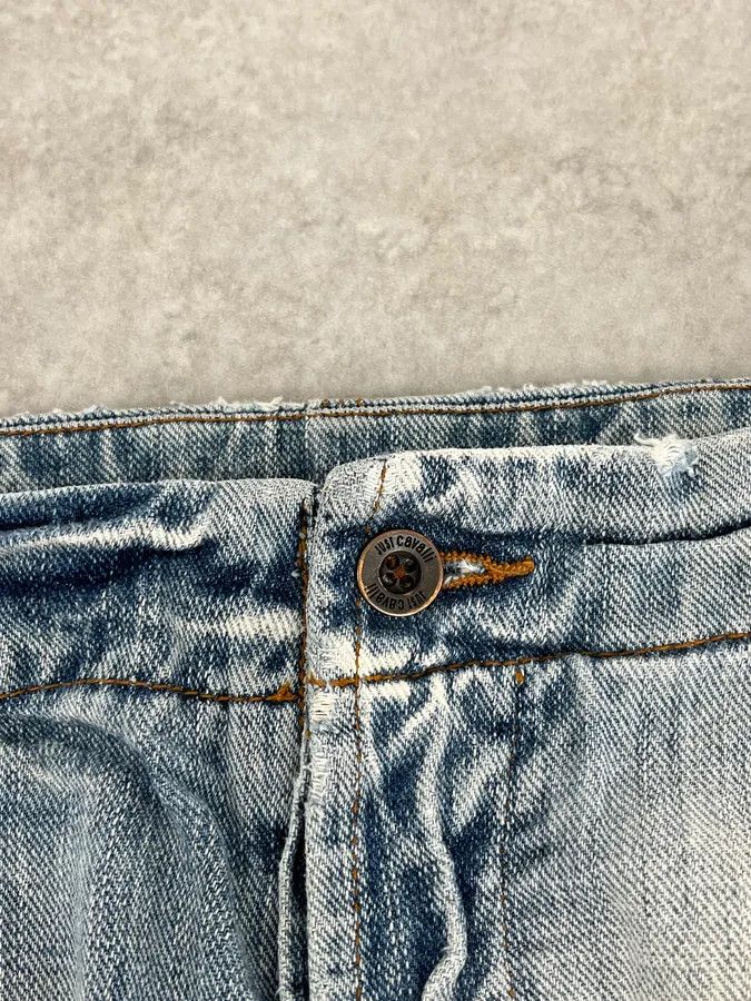 Just Cavalli AW2006 Cavalli Cargo Blue Denim Jeans Size US 33 - 11 Thumbnail