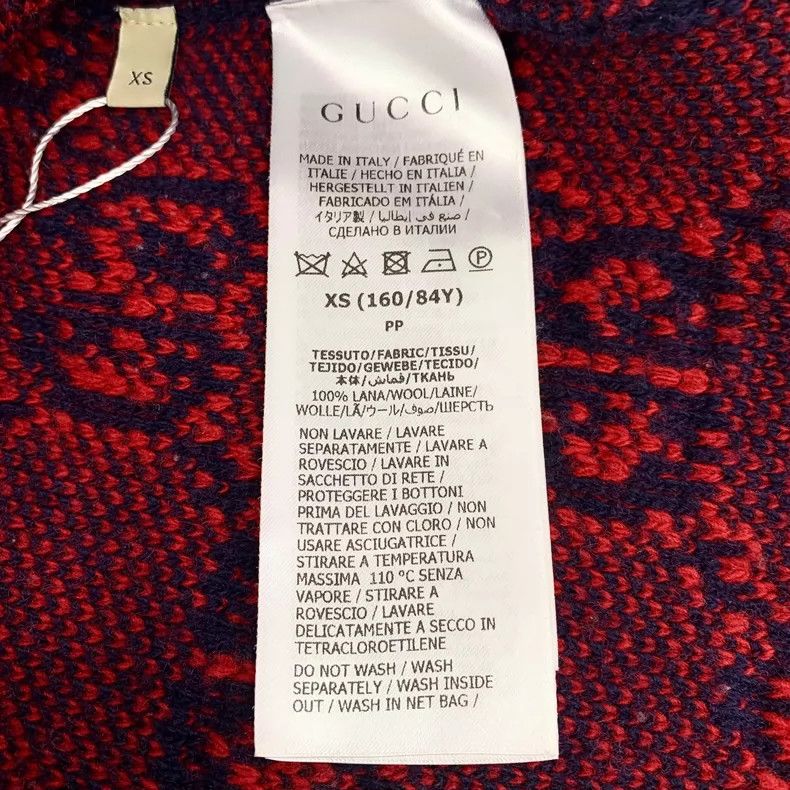 Gucci Gucci Color-blocked logo jacquart full-print wool single-br Size XS / US 0-2 / IT 36-38 - 6 Thumbnail