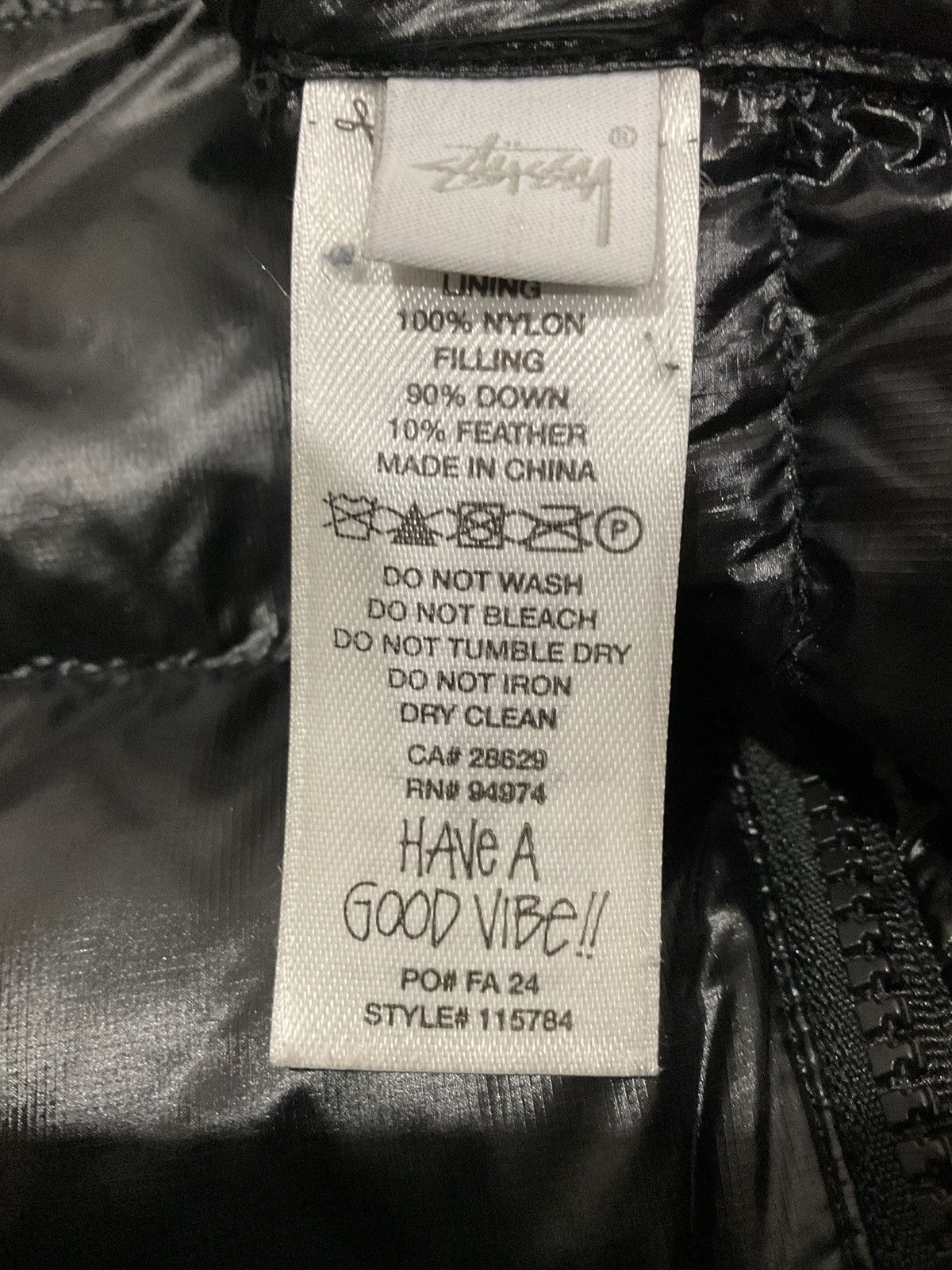 Stussy Stüssy 600-Fill Down Puffer Jacket - Black Size US M / EU 48-50 / 2 - 4 Thumbnail