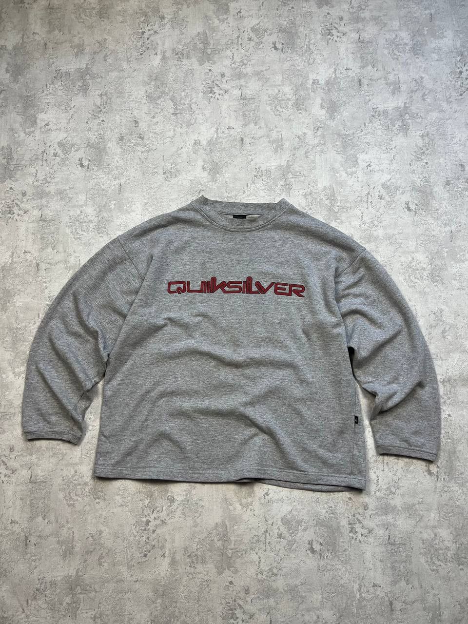 Quiksilver Vintage Quiksilver Gray Sweatshirt Big Logo Size US XL / EU 56 / 4 - 1 Thumbnail