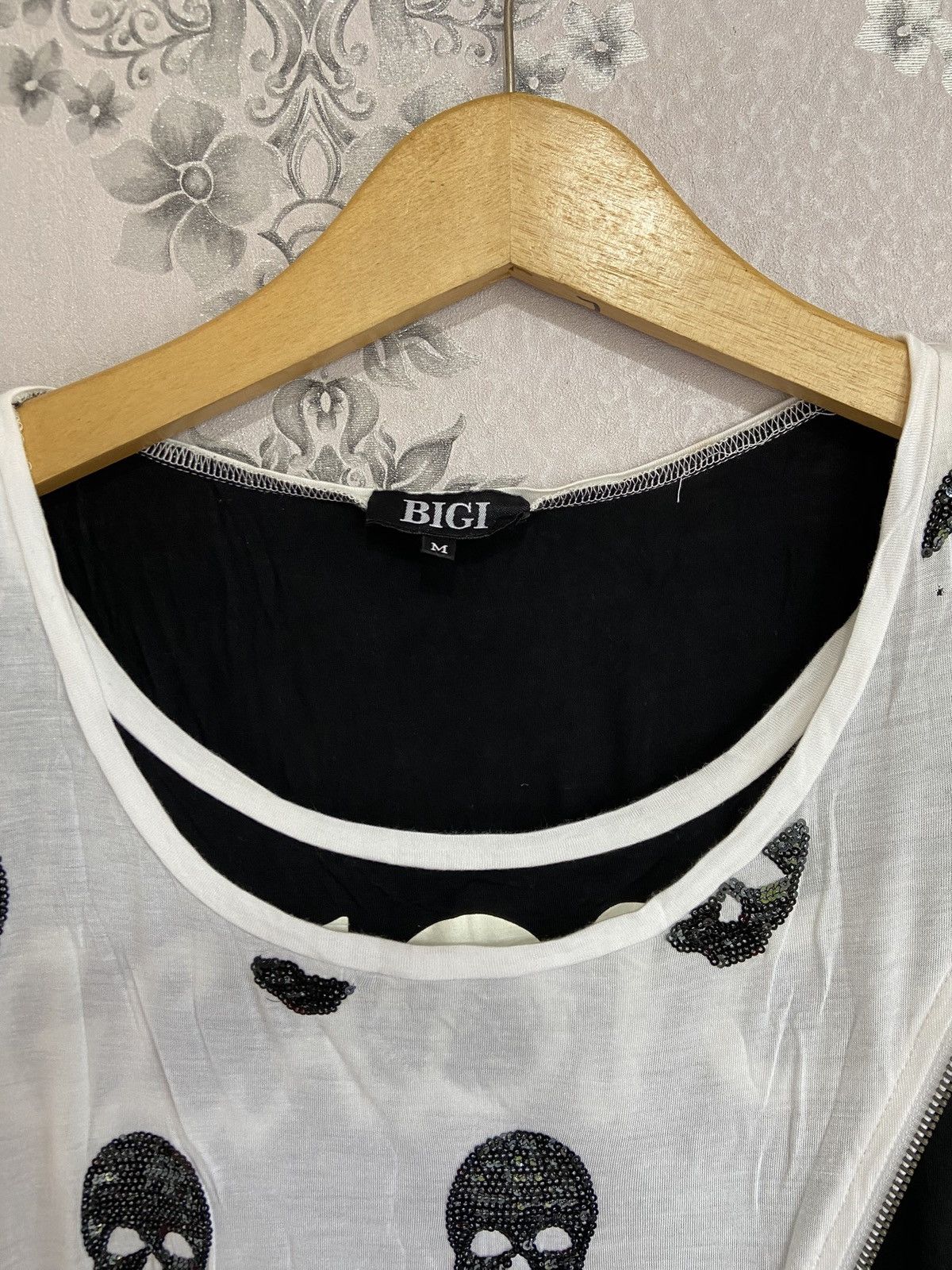 BIGI BIGI Skulls Double Layer Tshirt Size M / US 6-8 / IT 42-44 - 7 Thumbnail