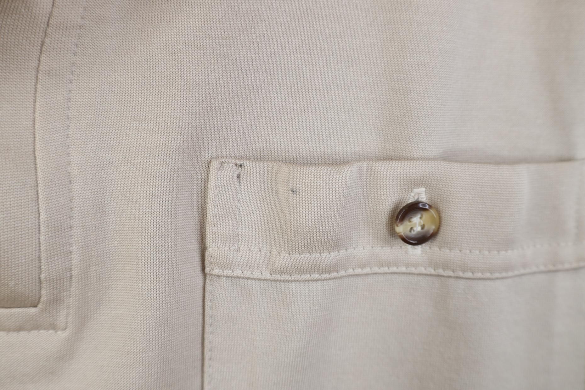 Vintage Vintage 70s 80s Streetwear Collared Golf Polo Shirt Beige Size US M / EU 48-50 / 2 - 4 Thumbnail