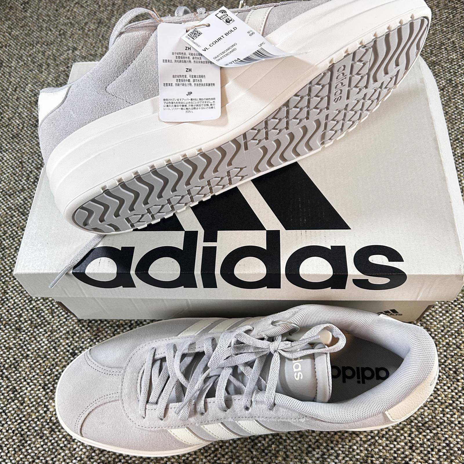 Adidas NIB Adidas VL Court Bold Platform Grey White Size US 11 / IT 41 - 4 Thumbnail