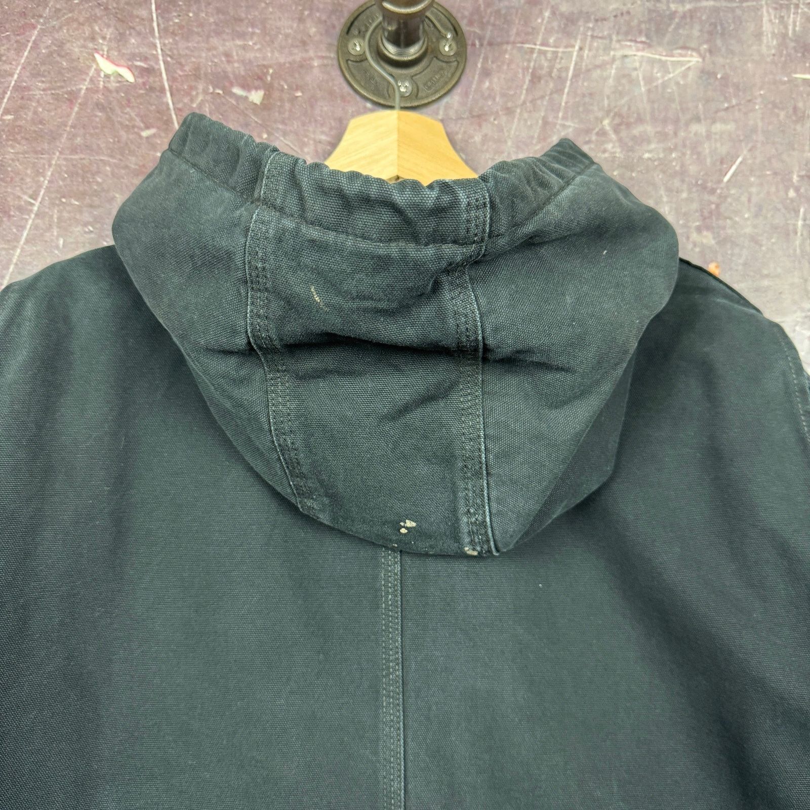 Carhartt × Vintage 00s Faded Black Carhartt Hooded Detroit Work Jacket XXL 2359 Size US XXL / EU 58 / 5 - 8 Thumbnail
