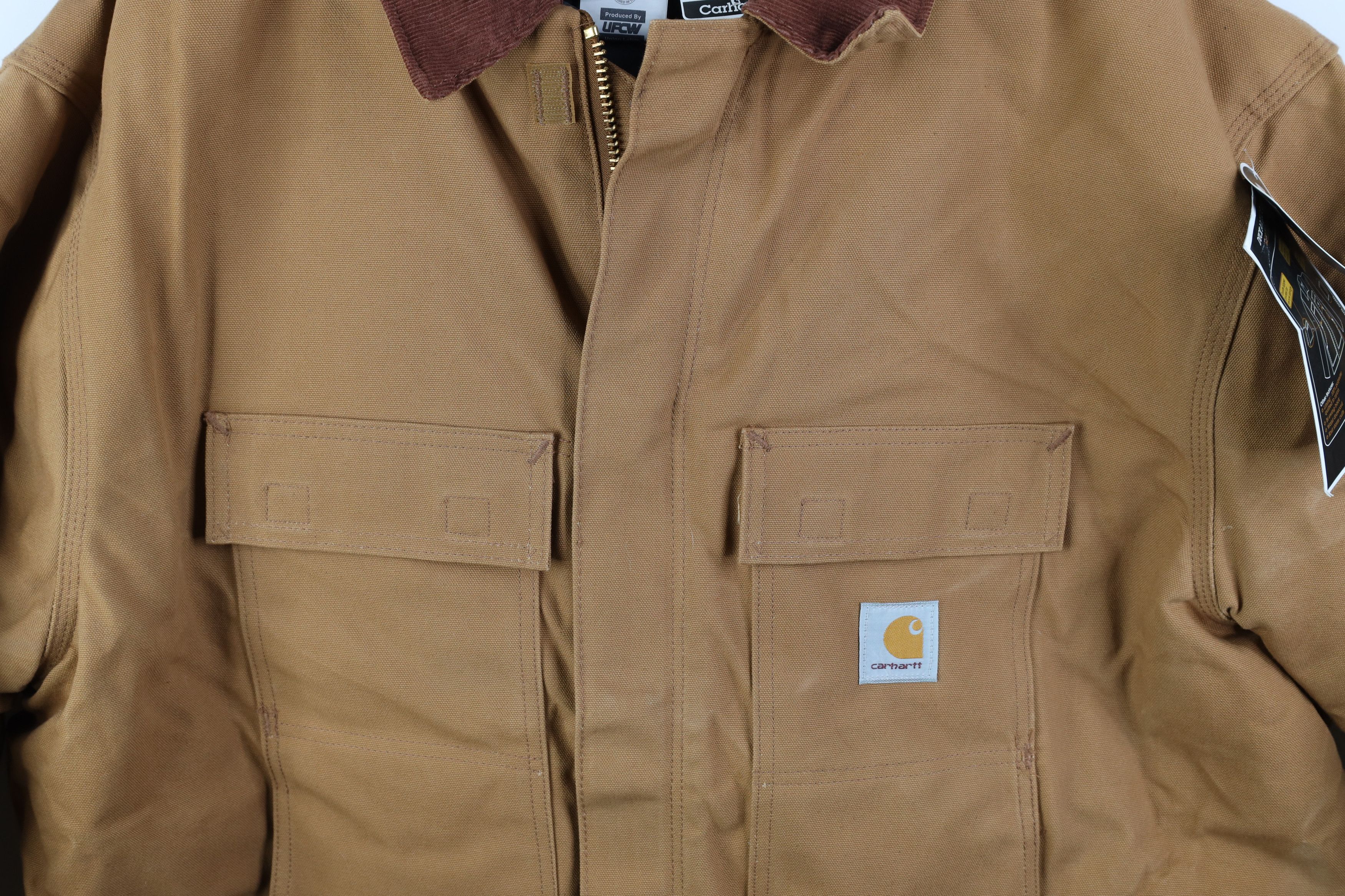 Carhartt Deadstock Vintage Y2K Carhartt Chore Barn Jacket Brown USA Size US XXL / EU 58 / 5 - 3 Thumbnail
