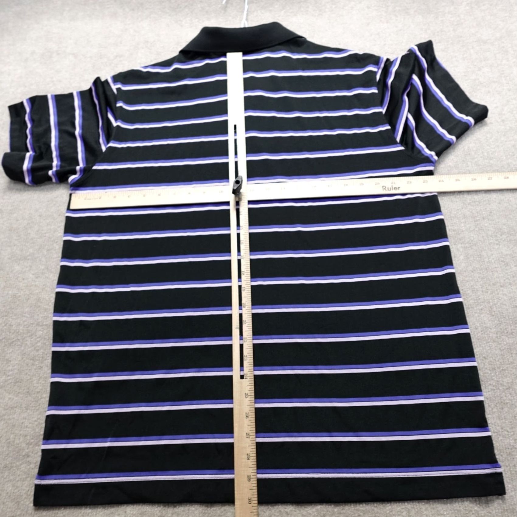 Nike VINTAGE? Nike Golf Polo Shirt XL Black Striped Performance Bonita Bay Club Polo Men XL Black Nike Golf Performance 90s? Size US XL / EU 56 / 4 - 5 Thumbnail