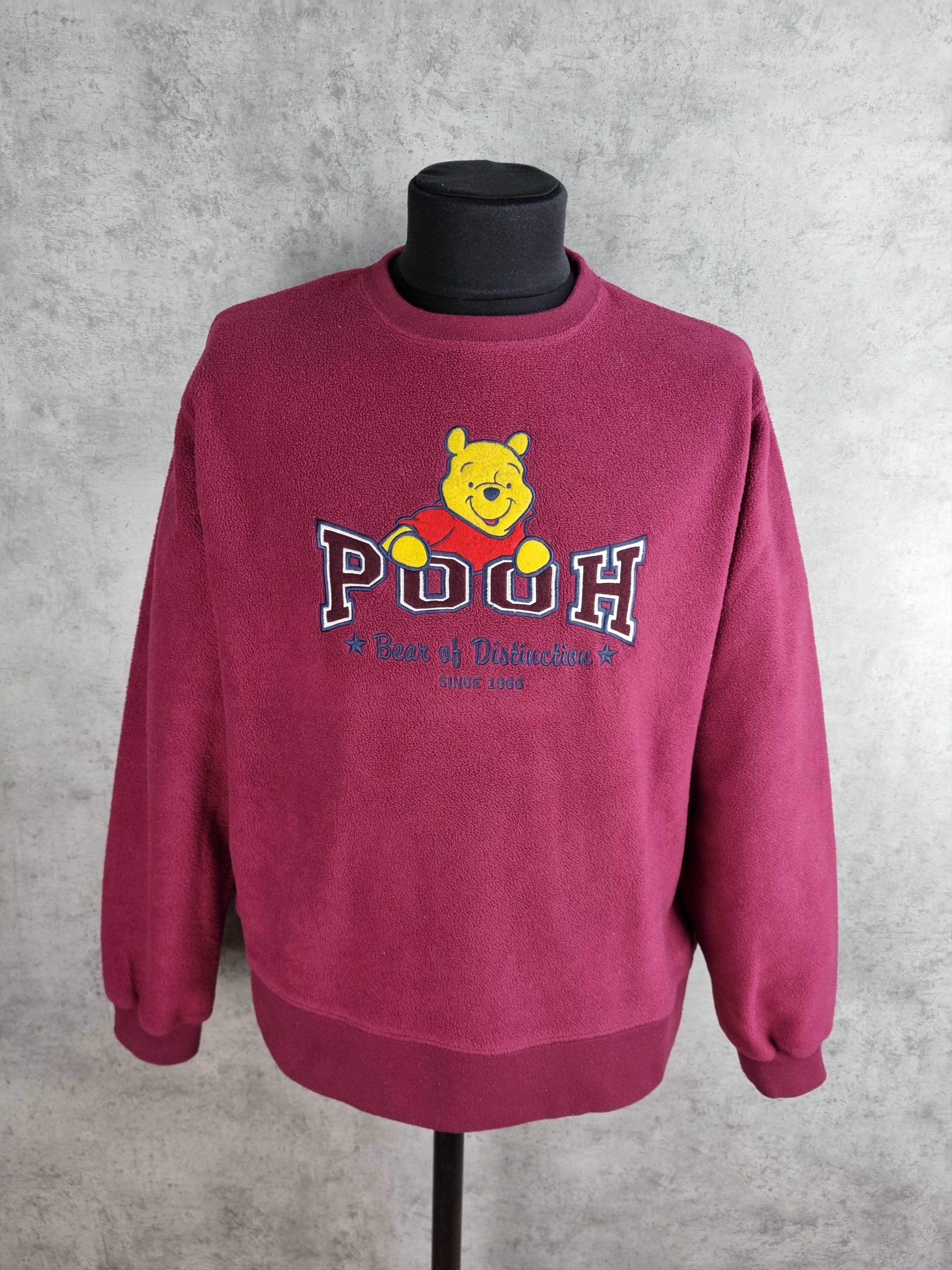 Cartoon Network × Disney × Vintage Fleece Vintage 90s Disney Pooh Big Logo Sweatshirt Size US L / EU 52-54 / 3 - 3 Thumbnail