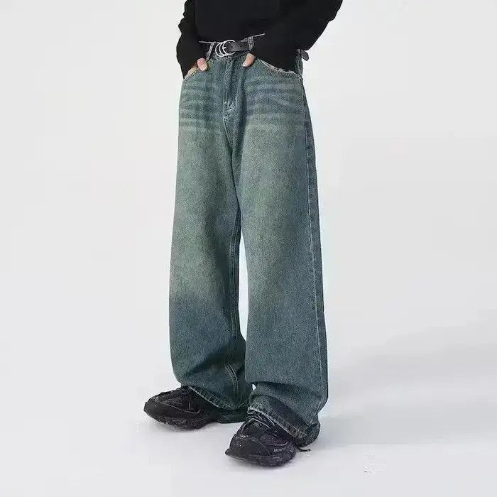 Japanese Brand Baggy Wash Wide Leg Denim Jeans Size US 32 / EU 48 - 4 Thumbnail