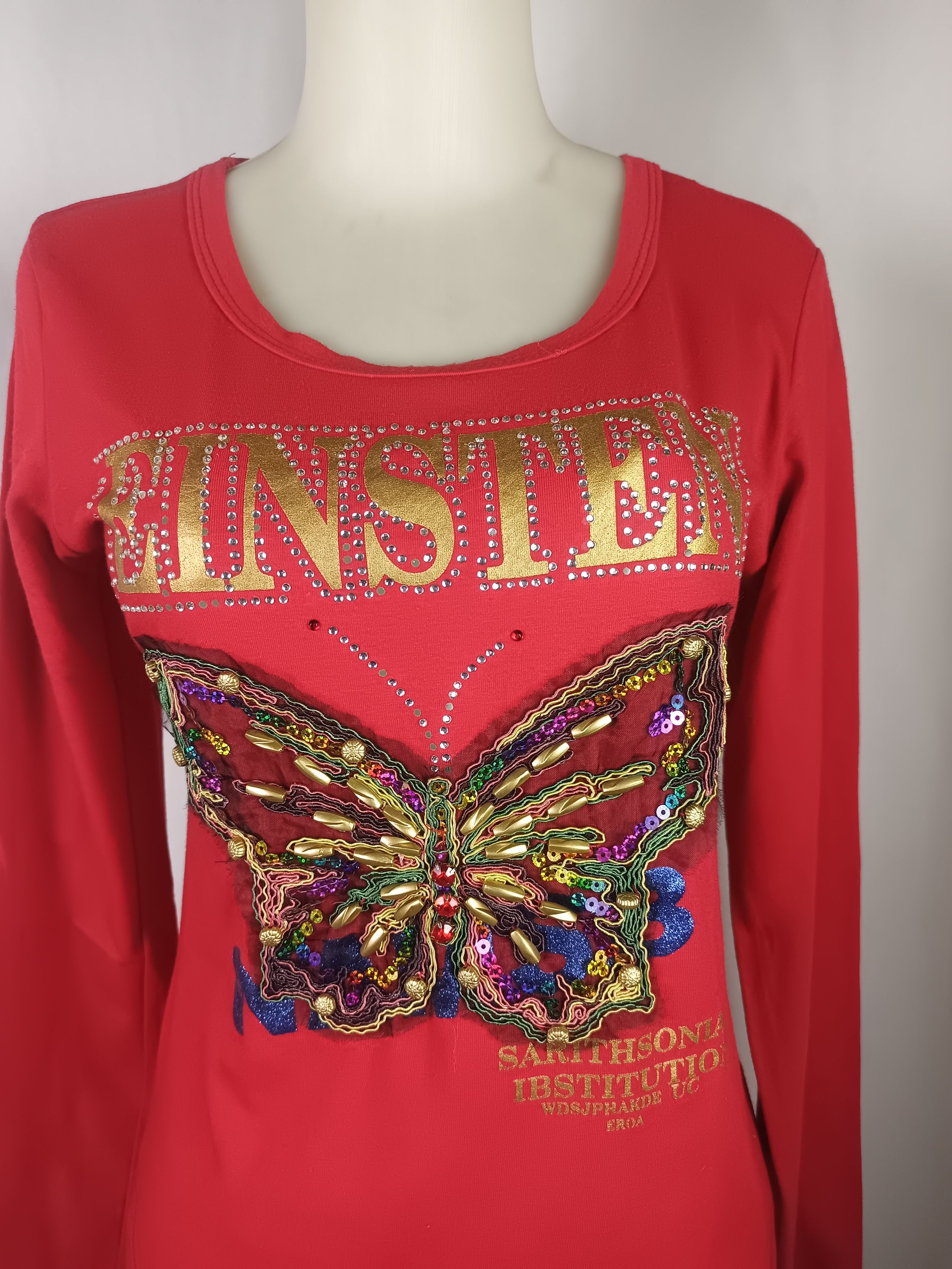 Beauty Beast × Hysteric Glamour × Japanese Brand EINSTEN Rhinestone Butterfly Embroidery *NO TAG* Size US M / EU 48-50 / 2 - 4 Thumbnail