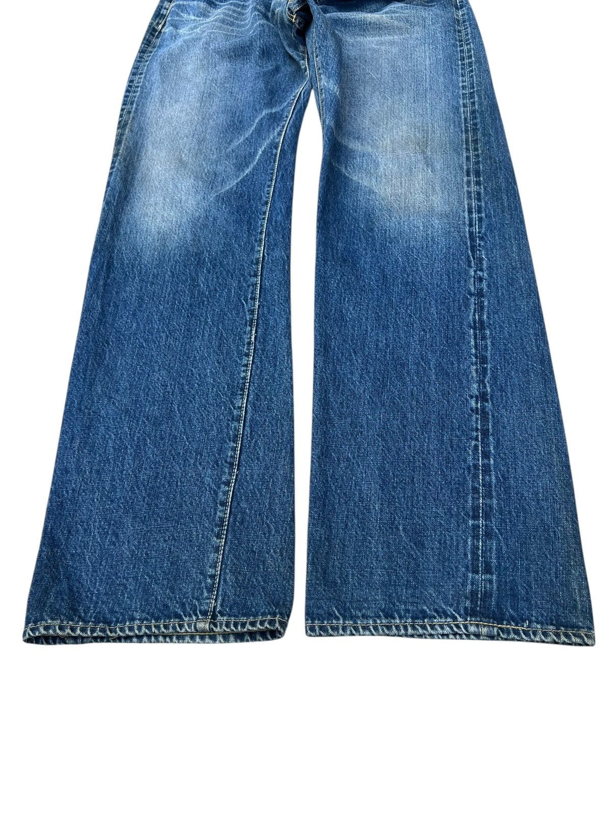 Denime RARE! Vintage DENIME ORIZZONTI Aging Denim Selvedge Jeans Size US 31 - 10 Thumbnail