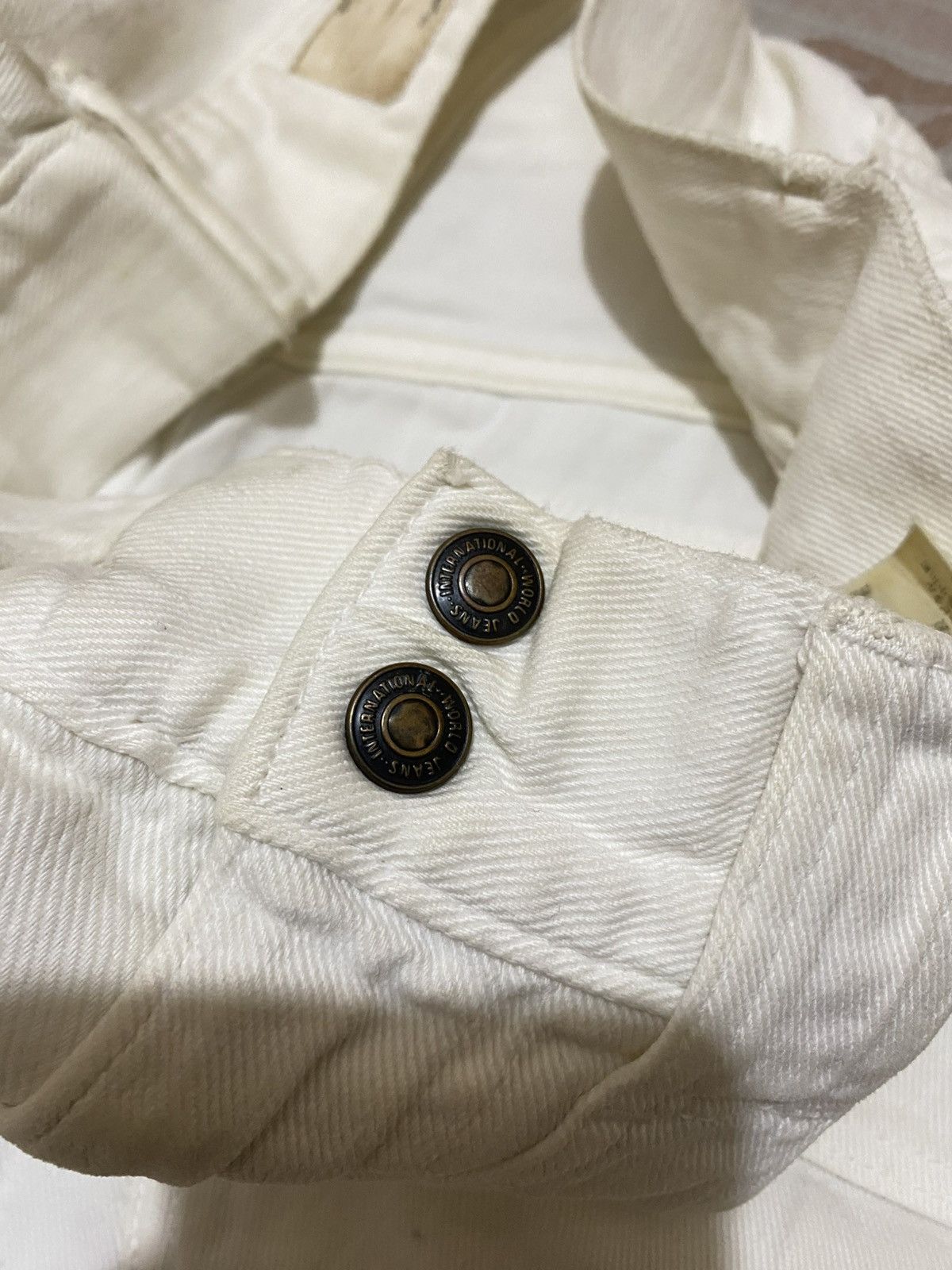 Kapital Kapital Monkey Walt Buckle Back White Pants Size US 27 - 5 Thumbnail