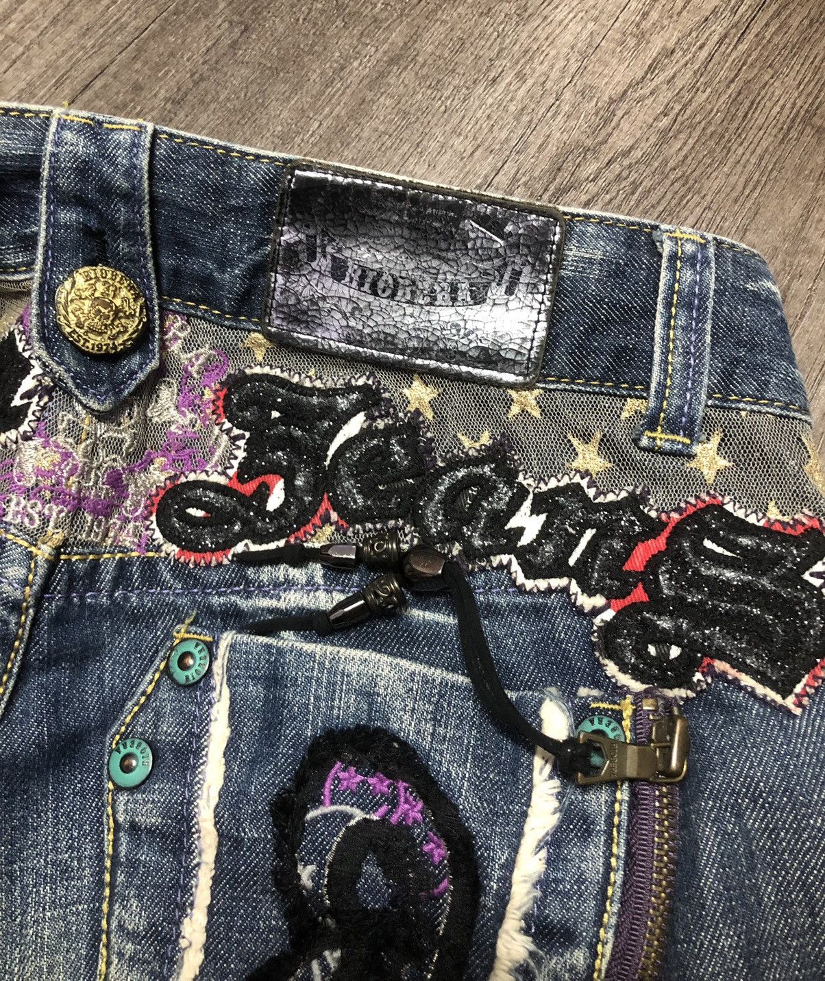 If Six Was Nine × Japanese Brand VINTAGE RIOBERA FLARE JEANS RARE DESIGN UNISEX Size US 30 / EU 46 - 17 Thumbnail