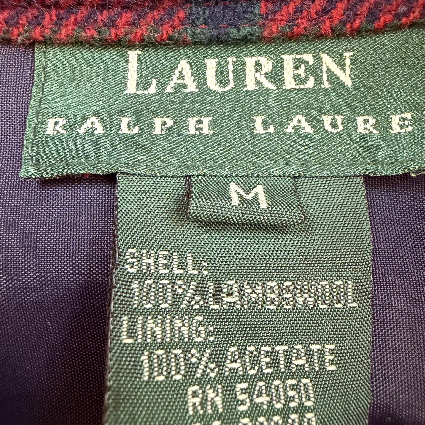 Ralph Lauren Lauren Ralph Lauren Jacket Mens Medium Red Plaid Lambswool Zip Front Lined Bomber Wool Flannel Pattern Jacket Mens Red Plaid Lambswool Zip Front Lined Size US M / EU 48-50 / 2 - 5 Thumbnail