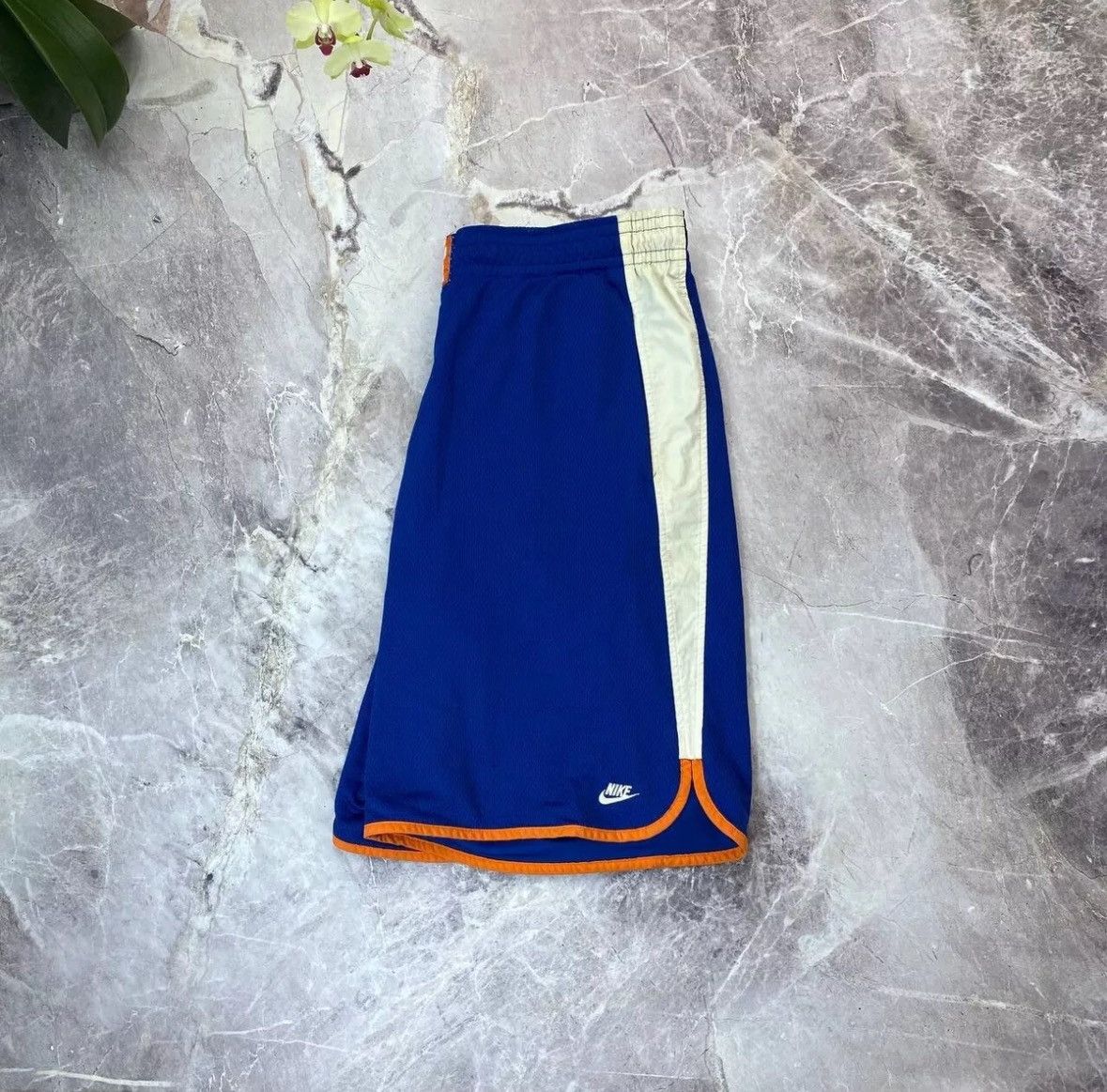 NBA × Nike × Vintage Vintage Nike Air Force Shorts Blue Basketball L Y2K jordan Size US 32 / EU 48 - 3 Thumbnail