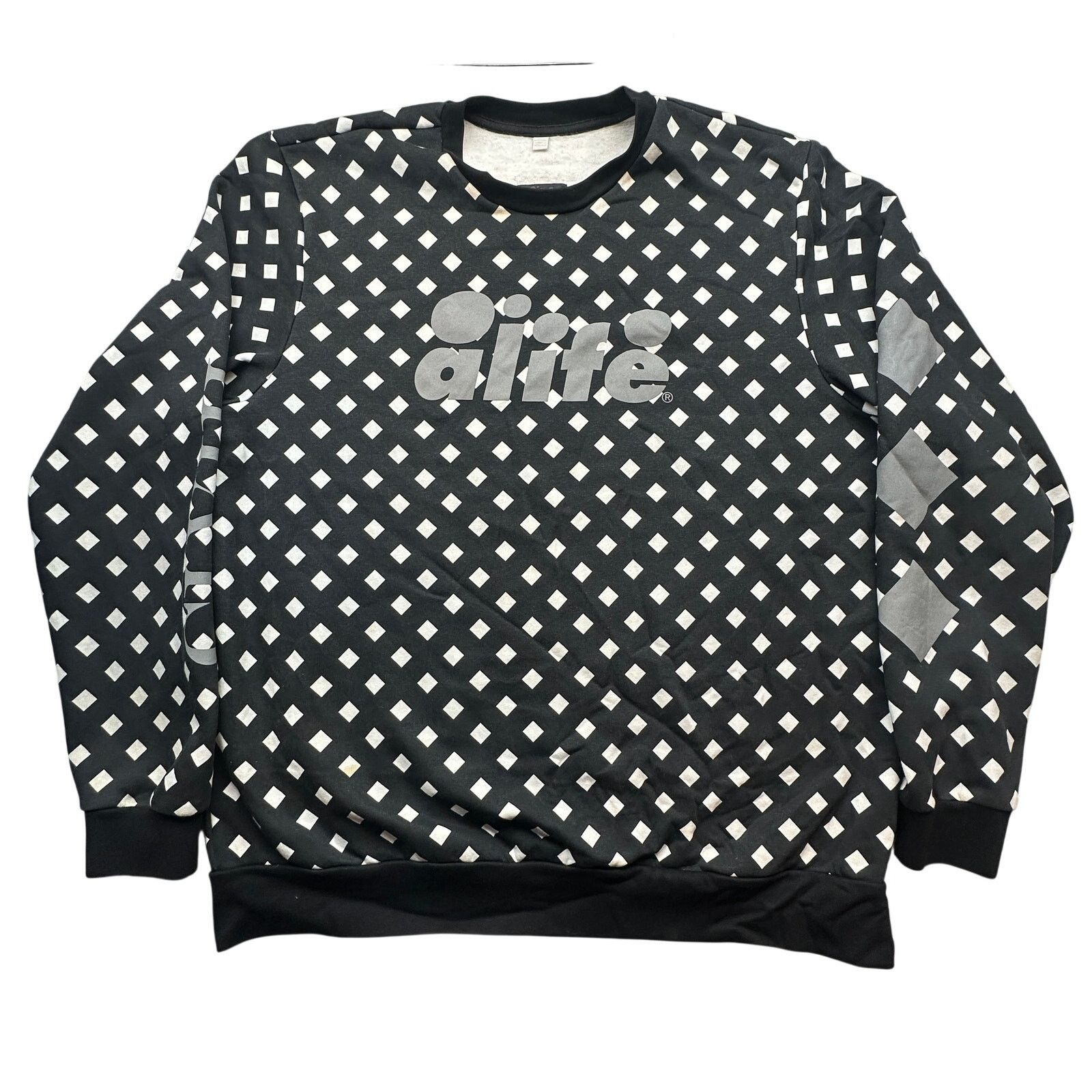 Alife Alife x Puma 3M Spell Out Sweatshirt Mens XXL Black White Size US XXL / EU 58 / 5 - 1 Thumbnail