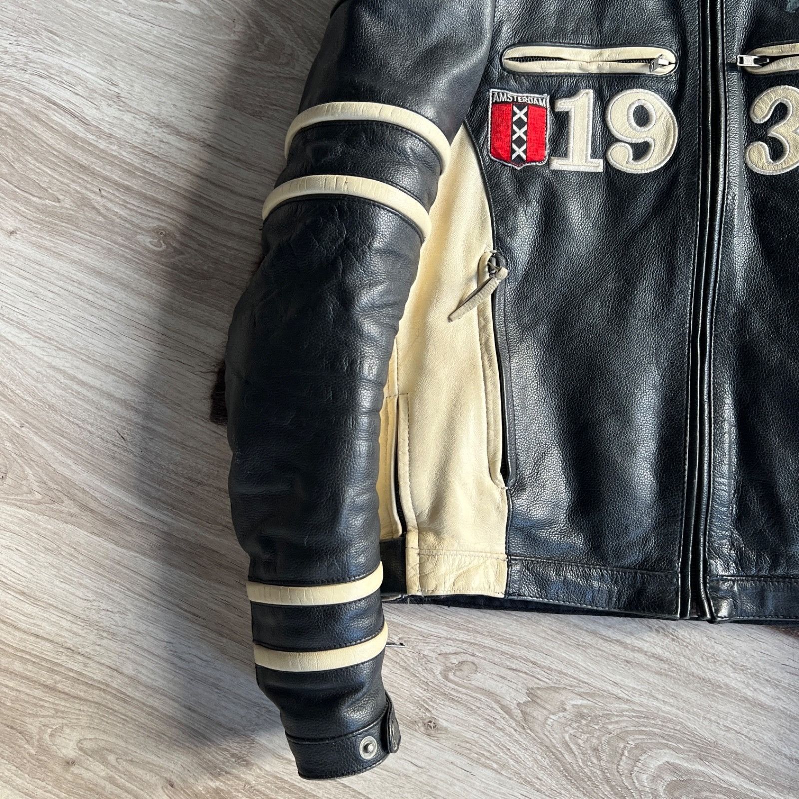 Genuine Leather Vintage Leather Motorcycle Jacket SC 1/14 Cafe Racer 9964AC Size US M / EU 48-50 / 2 - 4 Thumbnail