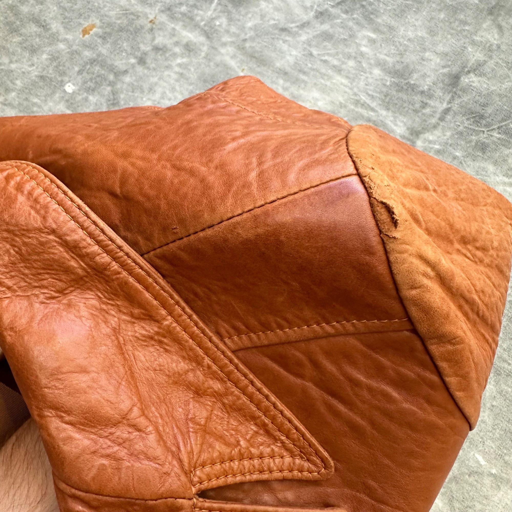 Vintage Vintage 60s/70s Silton Genuine Leather Light Brown Blazer Ja Size US L / EU 52-54 / 3 - 8 Thumbnail