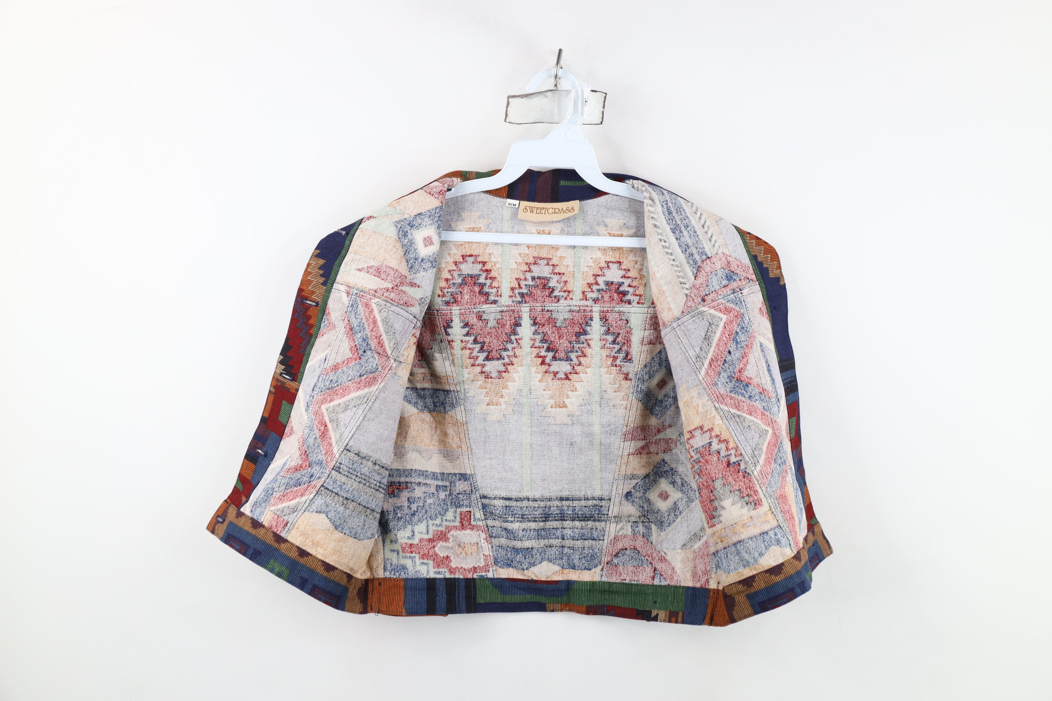 Vintage Vintage 90s Streetwear Southwestern Cowgirl Vest Jacket Size M / US 6-8 / IT 42-44 - 8 Thumbnail