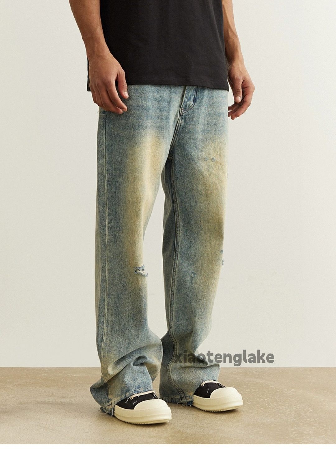 Jean × Vintage washed faded rusty damaged grunge bootcut jeans Size US 32 / EU 48 - 6 Thumbnail