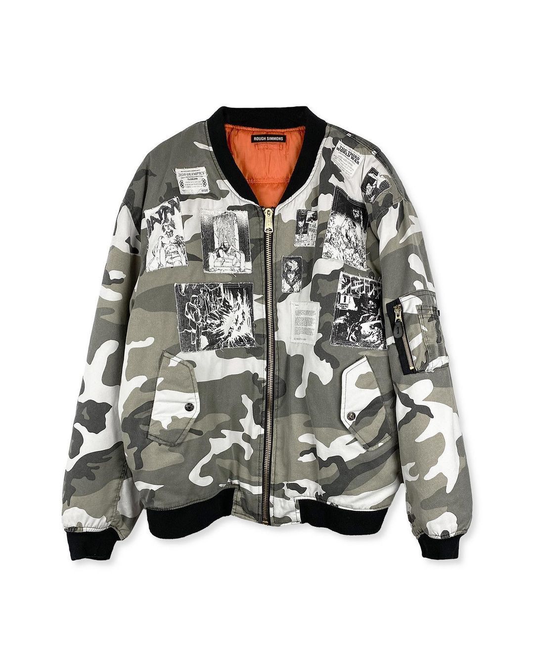 Fostex Garments × Rough Simmons 💚 2021 Rough Simmons Akira Neo Tokyo Bomber Black/White Size US L / EU 52-54 / 3 - 2 Thumbnail