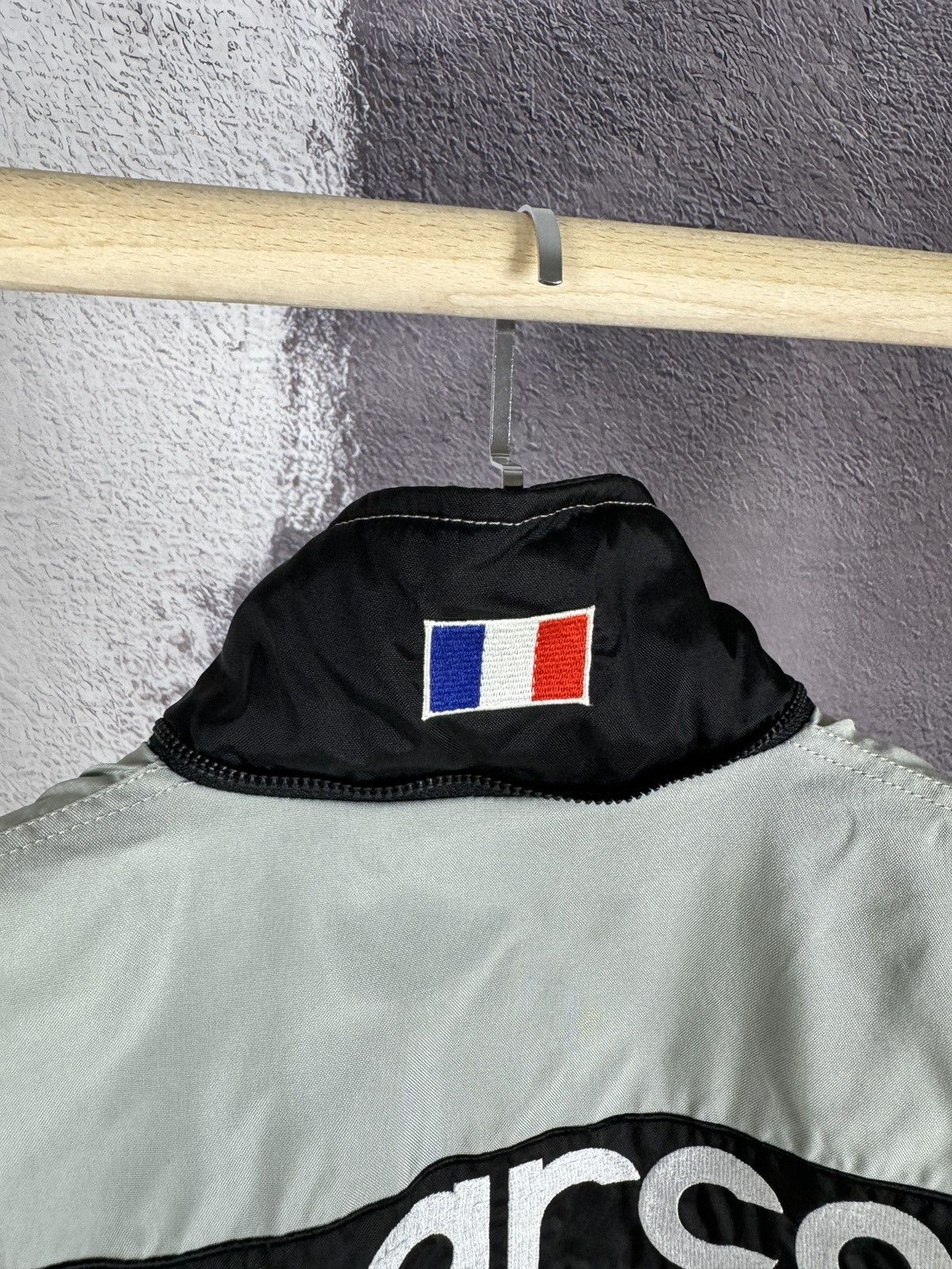 Vintage Sparco vintage racing France big logo nylon jacket grey S Size US S / EU 44-46 / 1 - 17 Thumbnail