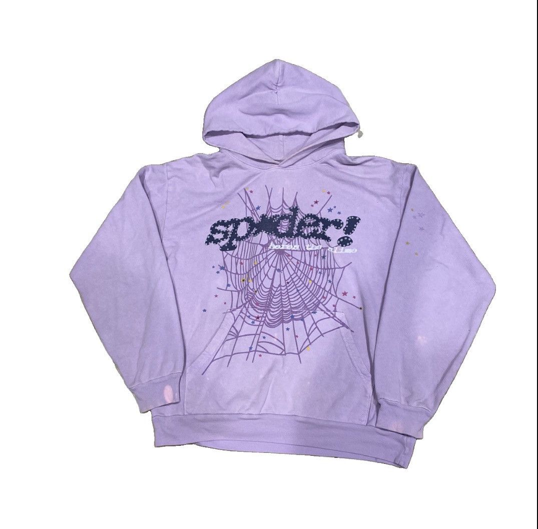 Sp5der Spider TC Blue Here's the Slime Hoodie | Grailed