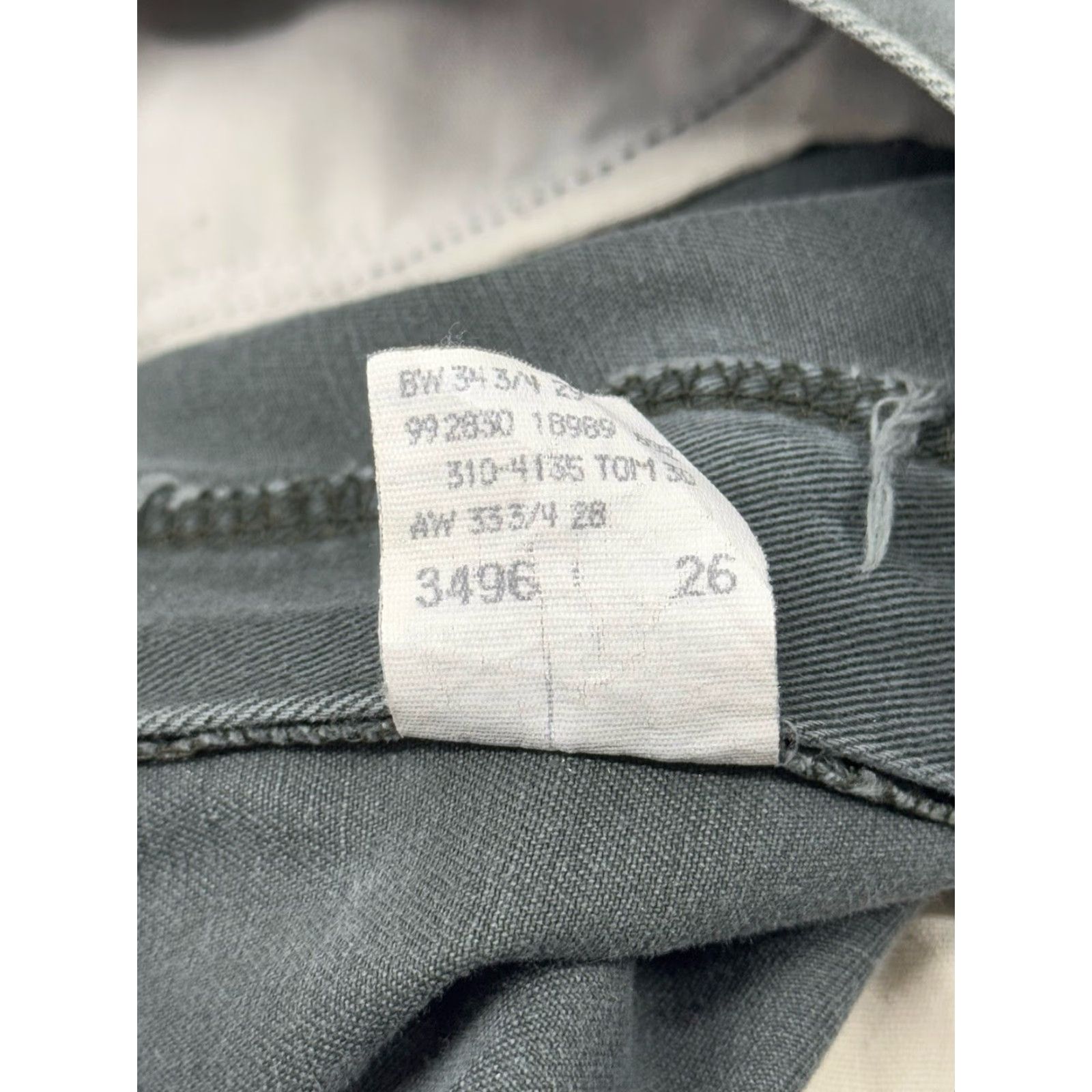 Lee VINTAGE Lee Riveted Buckle Back Canvas Pants Womens Size 14 Petite Green Khaki Style 90s City Preppy Straight Leg Size 36" / US 14 / IT 50 - 4 Thumbnail