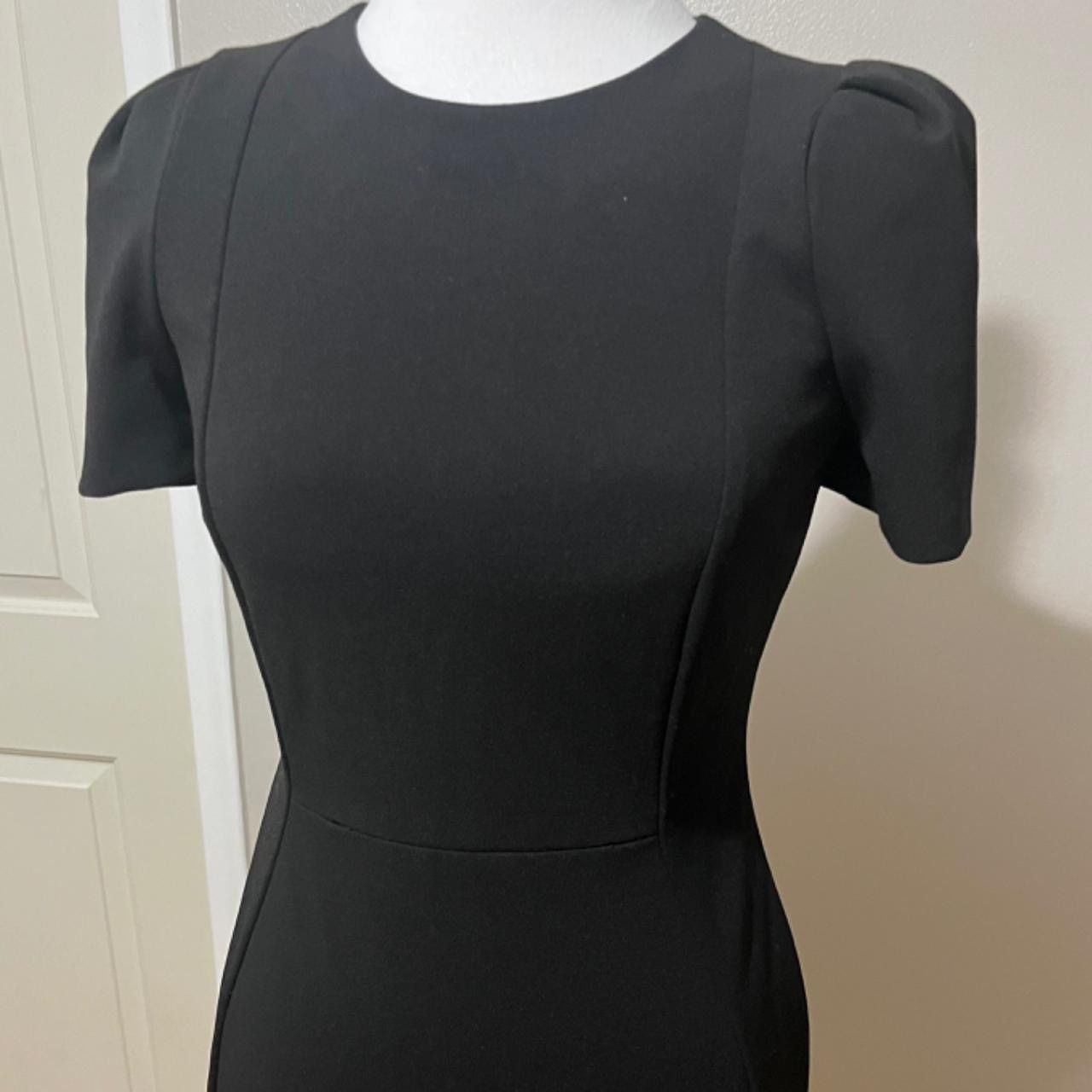 Calvin Klein Calvin Klein Black Bodycon Women’s Tulip-Sleeve Sheath Dress Size XS / US 0-2 / IT 36-38 - 3 Thumbnail
