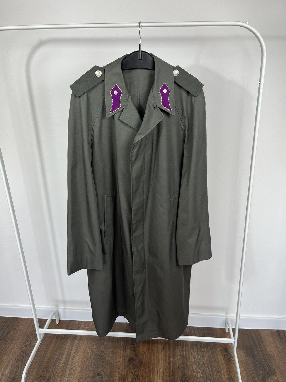 Other Vintage West Germany Bundeswehr Officer Military Trench Coat Size US XXL / EU 58 / 5 - 1 Thumbnail