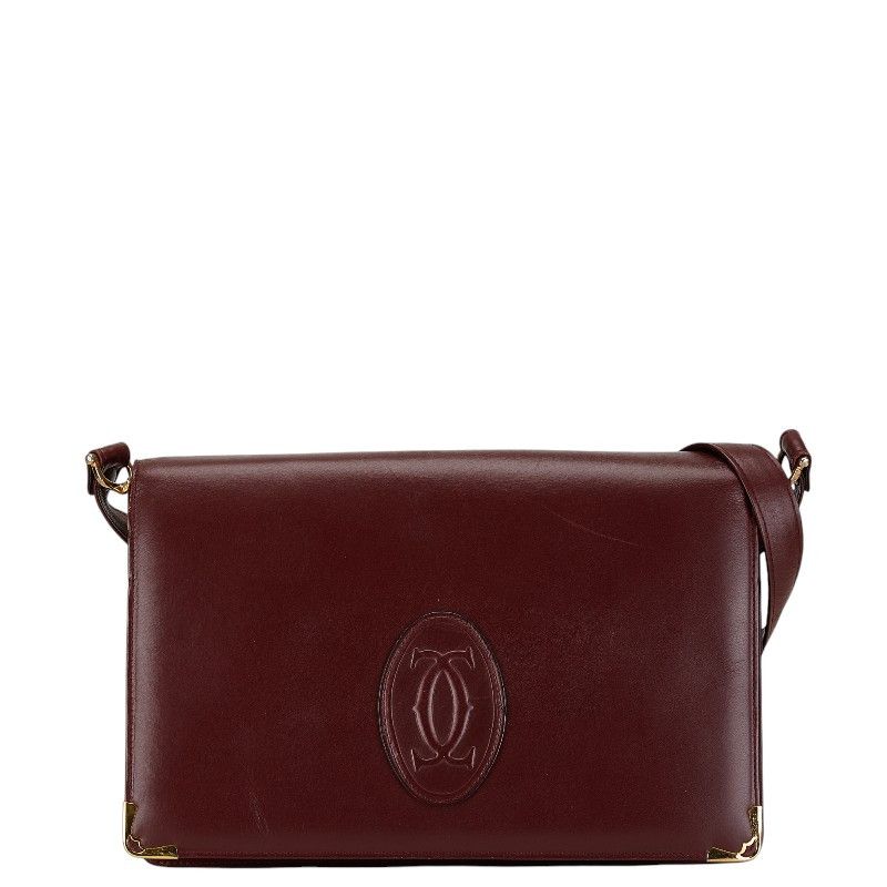 Cartier Cartier Cartier Must Line Leather Shoulder Bag Leather Crossbody Bag in Good Condition Size ONE SIZE - 1 Thumbnail