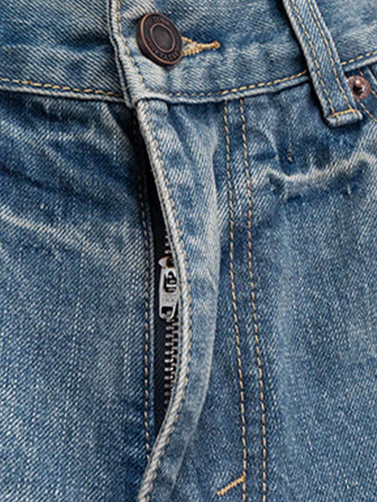 Jean Washed Whitened Flared Jeans Size US 33 - 4 Thumbnail