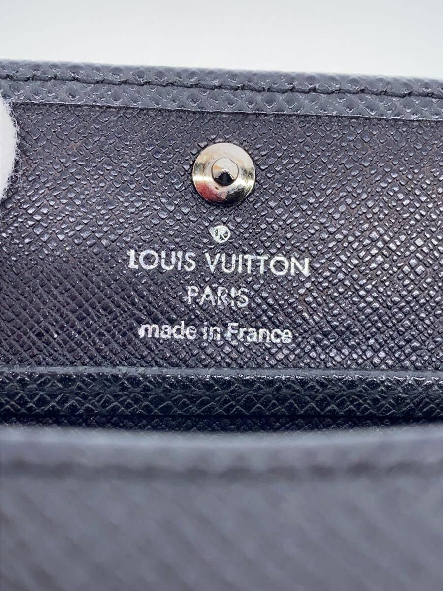 Louis Vuitton Louis Vuitton Taiga Porte Monet Boite Leather Black Size ONE SIZE - 3 Thumbnail