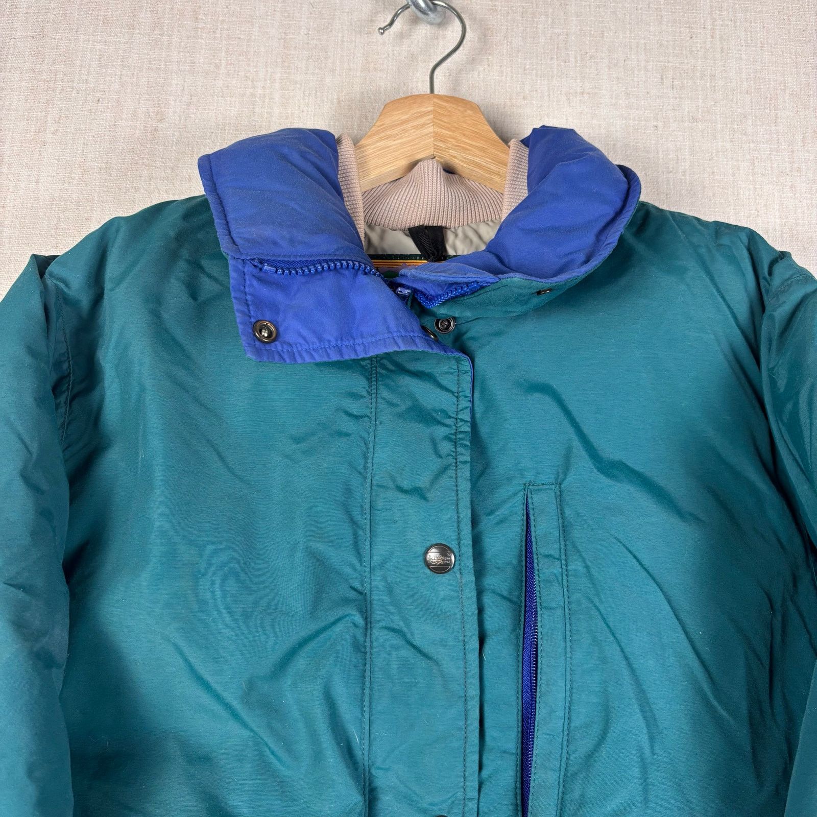 L.L. Bean VTG LL Bean Penobscot Parka Wmns Goose Down Teal Med Jacket Size M / US 6-8 / IT 42-44 - 2 Thumbnail